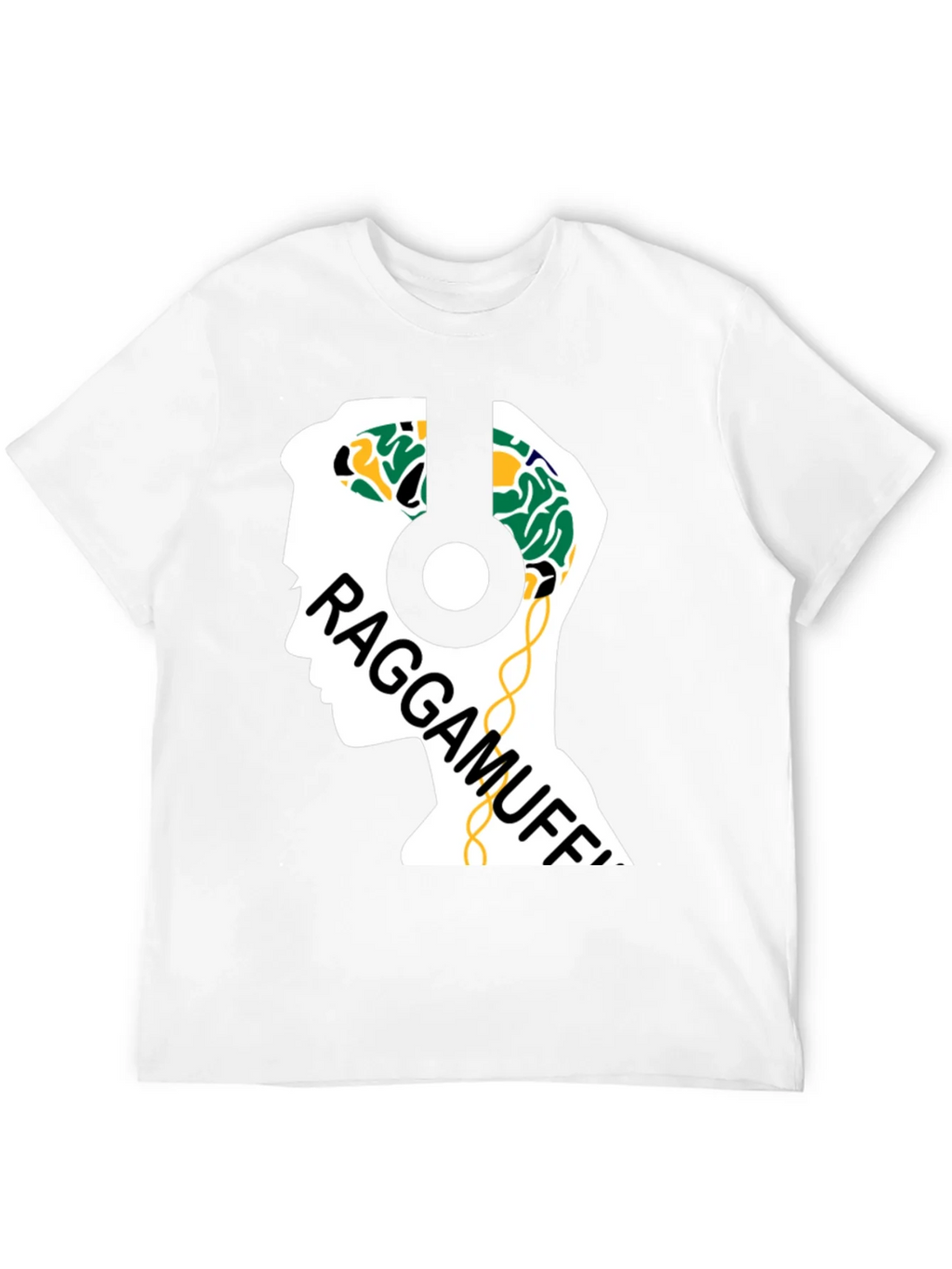 Raggamuffin Headphones Graphic Tee - Cool Music Lover Shirt product image 7
