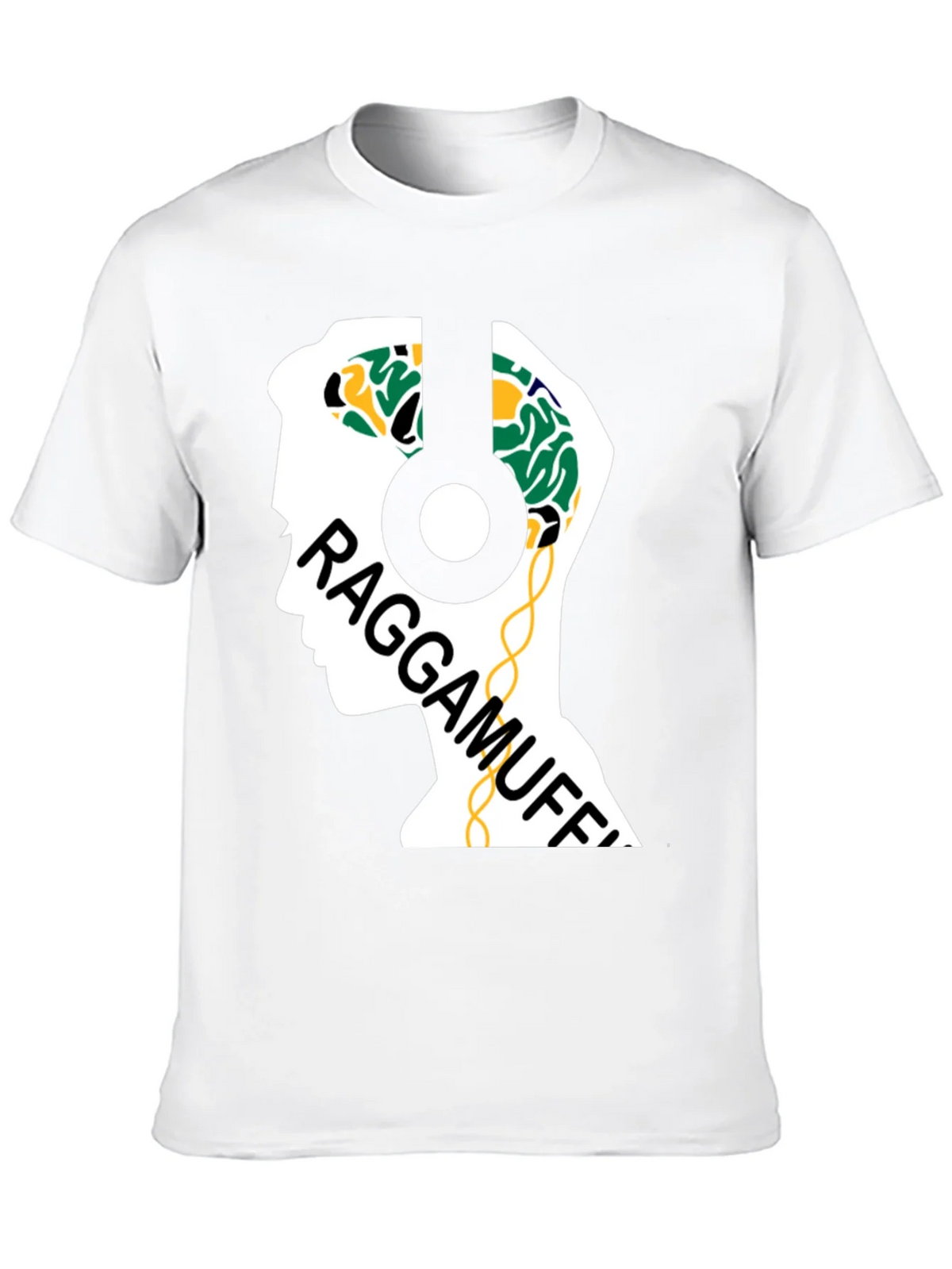 Raggamuffin Headphones Graphic Tee - Cool Music Lover Shirt product image 6