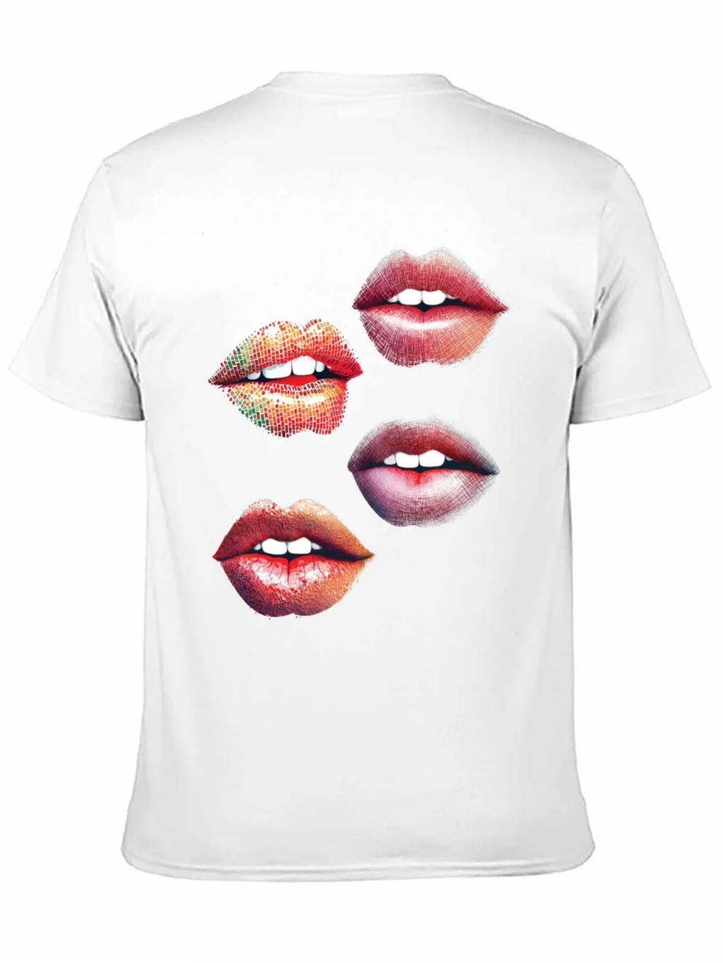 Lips Graphic Print Black T-Shirt product image 10