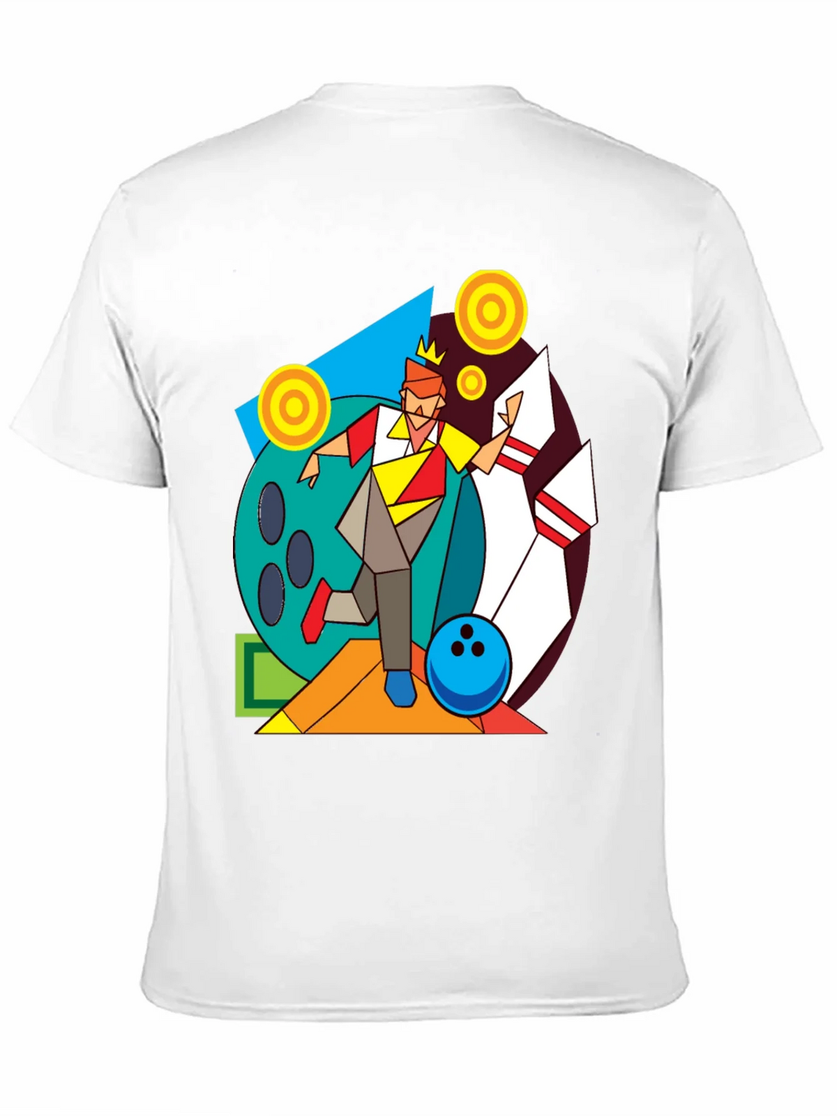 Geometric Bowling King Graphic Tee product image 10