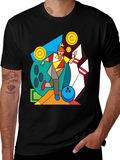 Geometric Bowling King Graphic Tee product image 1