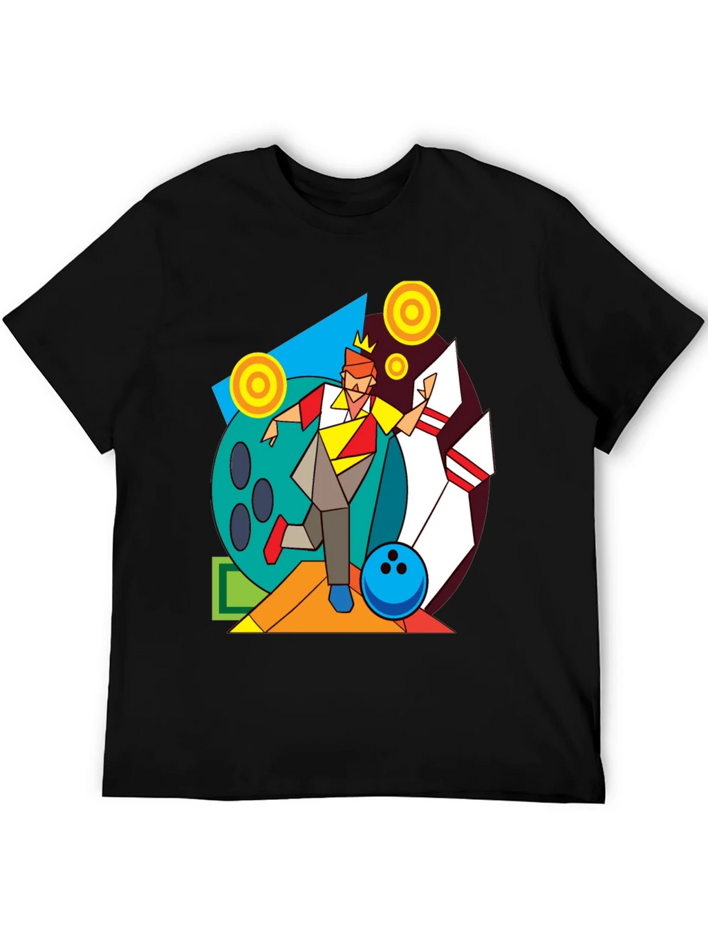 Geometric Bowling King Graphic Tee product image 5