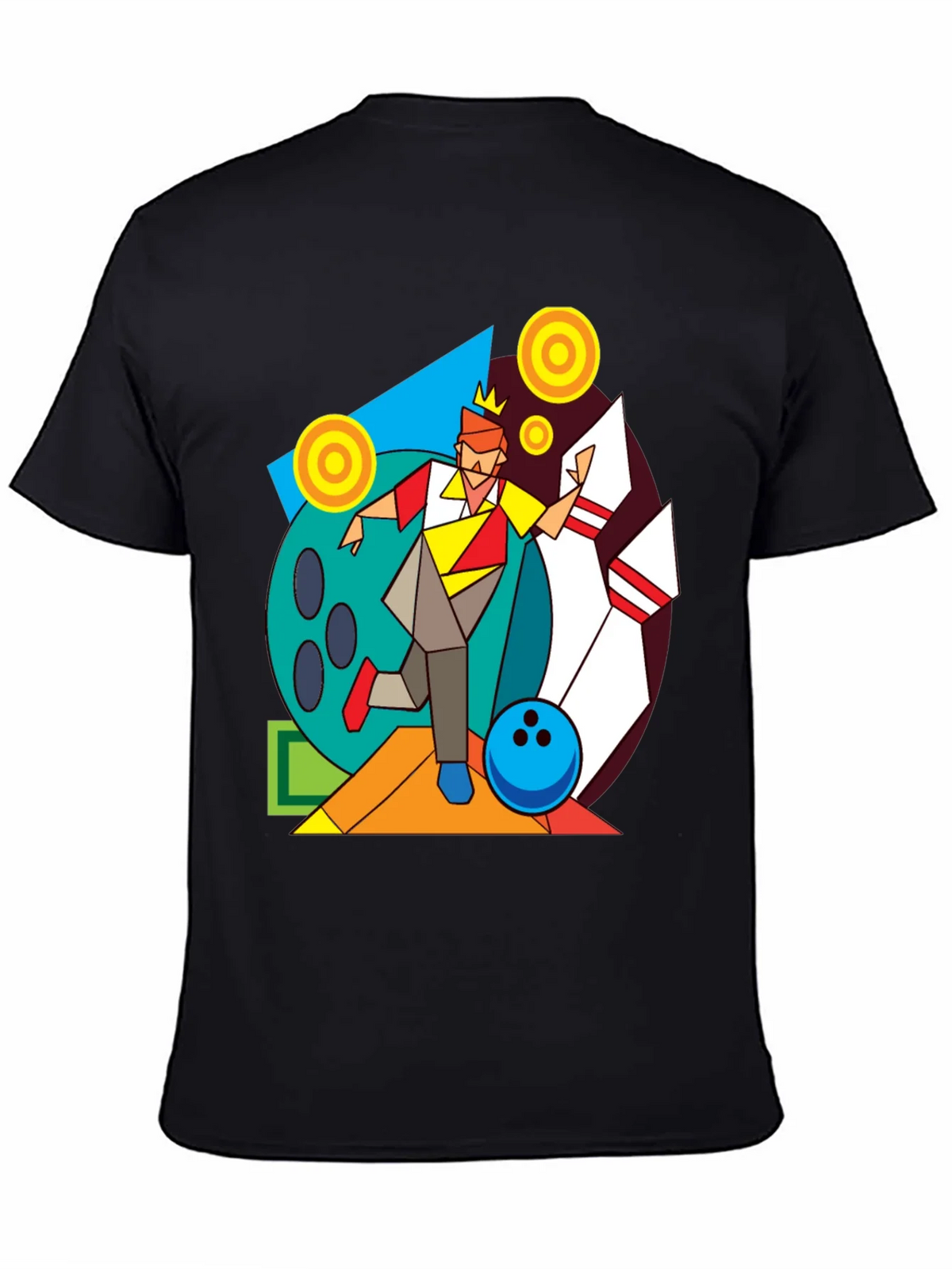 Geometric Bowling King Graphic Tee product image 4