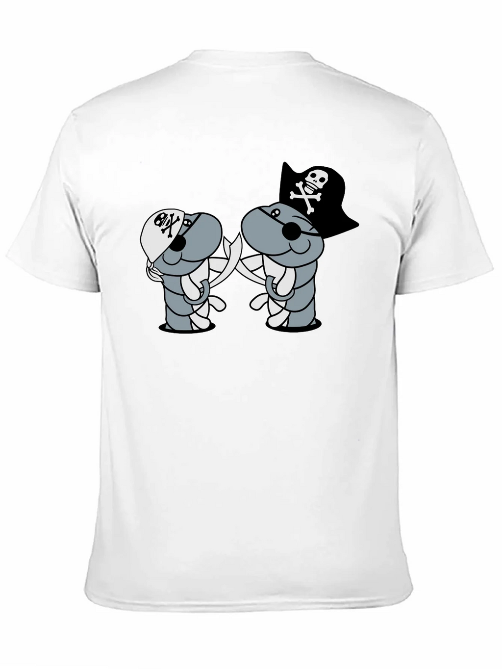 Pirate Cartoon T-Shirt - Black product image 10