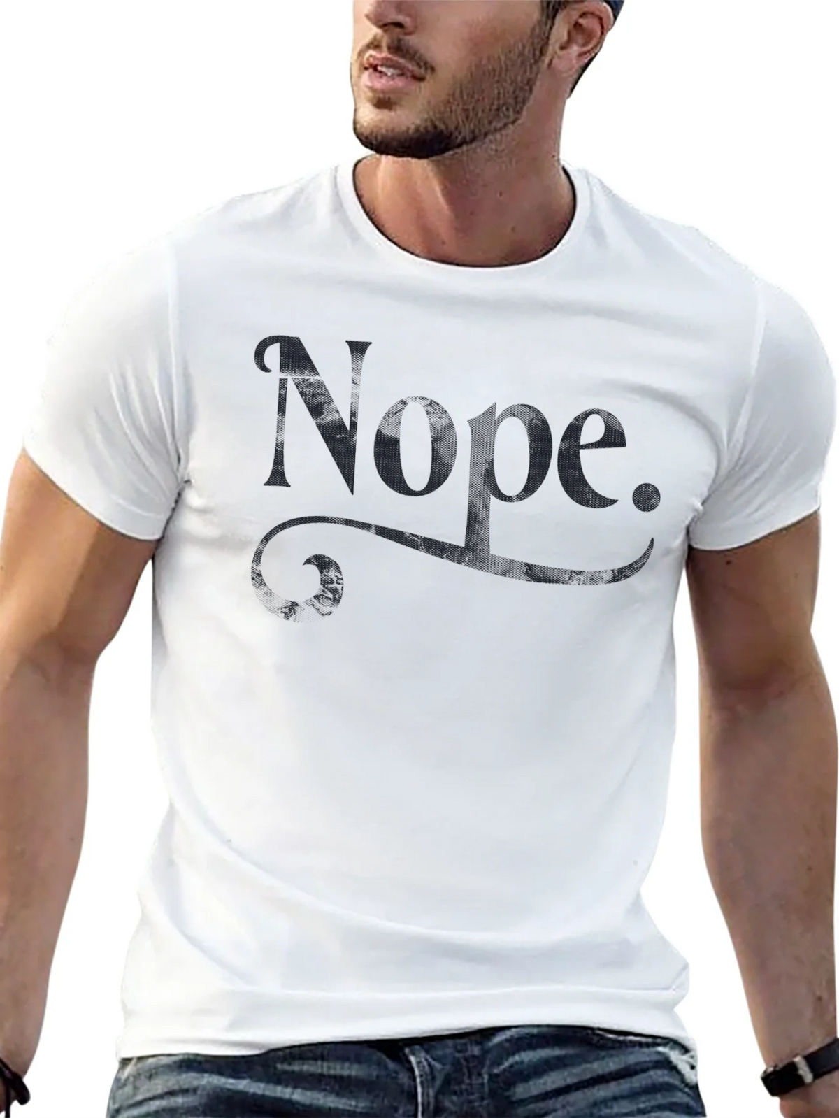 Nope Graphic Tee - Soft Cotton Casual T-Shirt product image 10