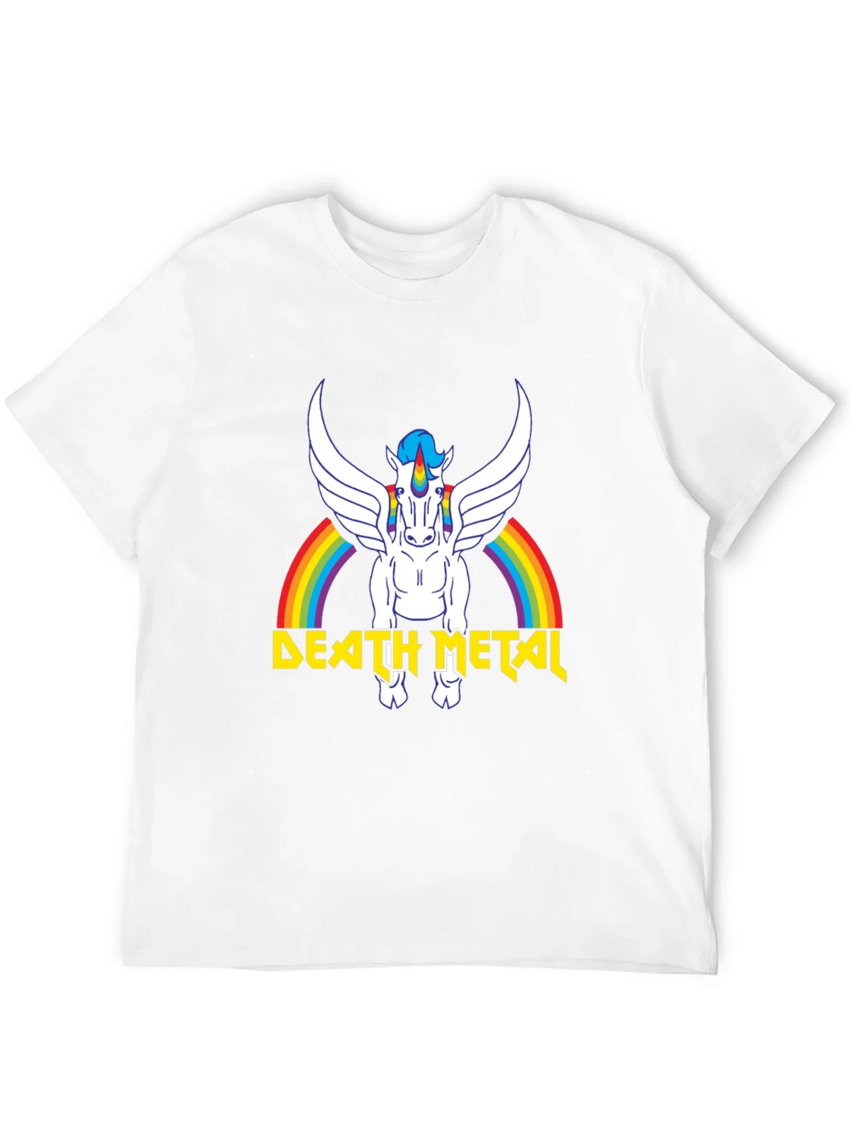 Death Metal Unicorn Rainbow T-Shirt product image 4