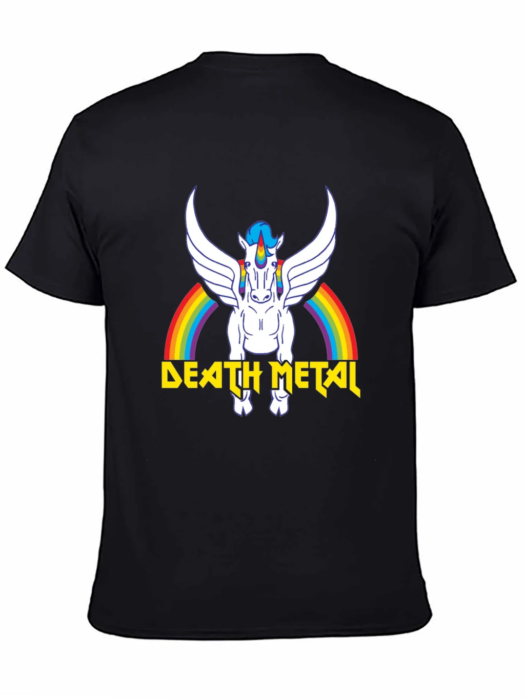 Death Metal Unicorn Rainbow T-Shirt product image 1
