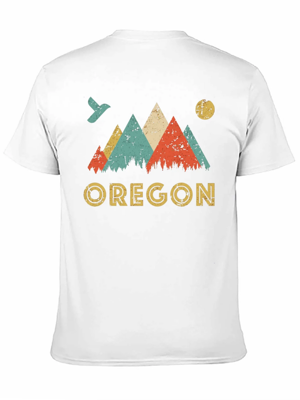 Oregon Mountains Retro Graphic T-Shirt product image 10