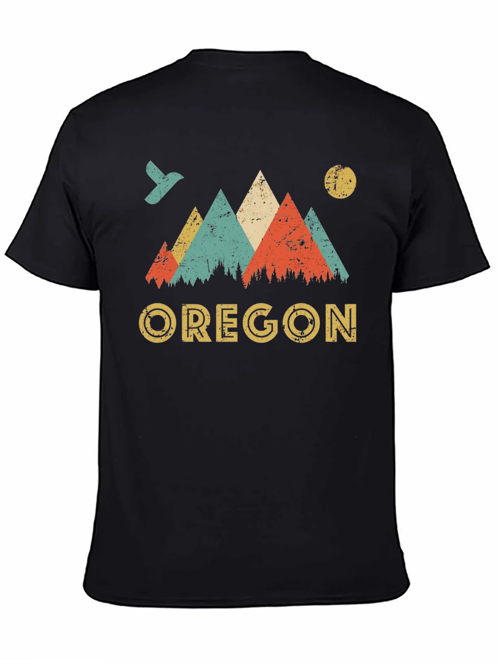 Oregon Mountains Retro Graphic T-Shirt product image 4