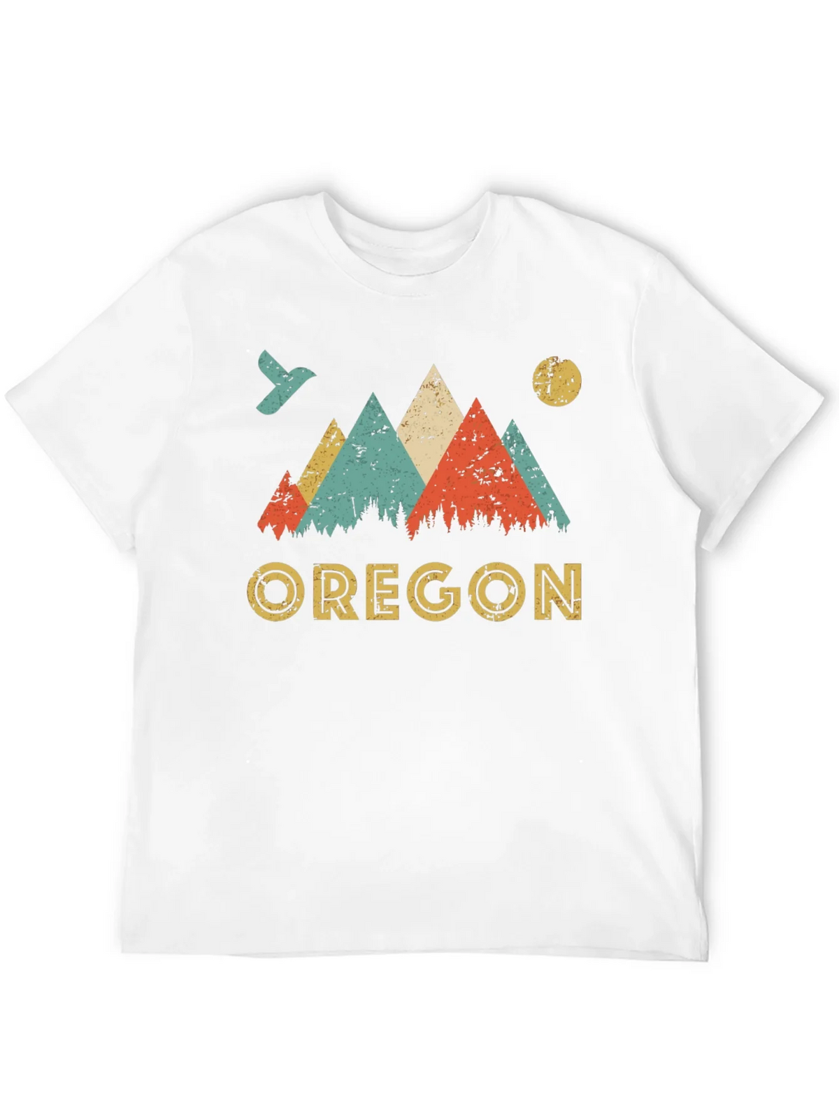 Oregon Mountains Retro Graphic T-Shirt product image 11