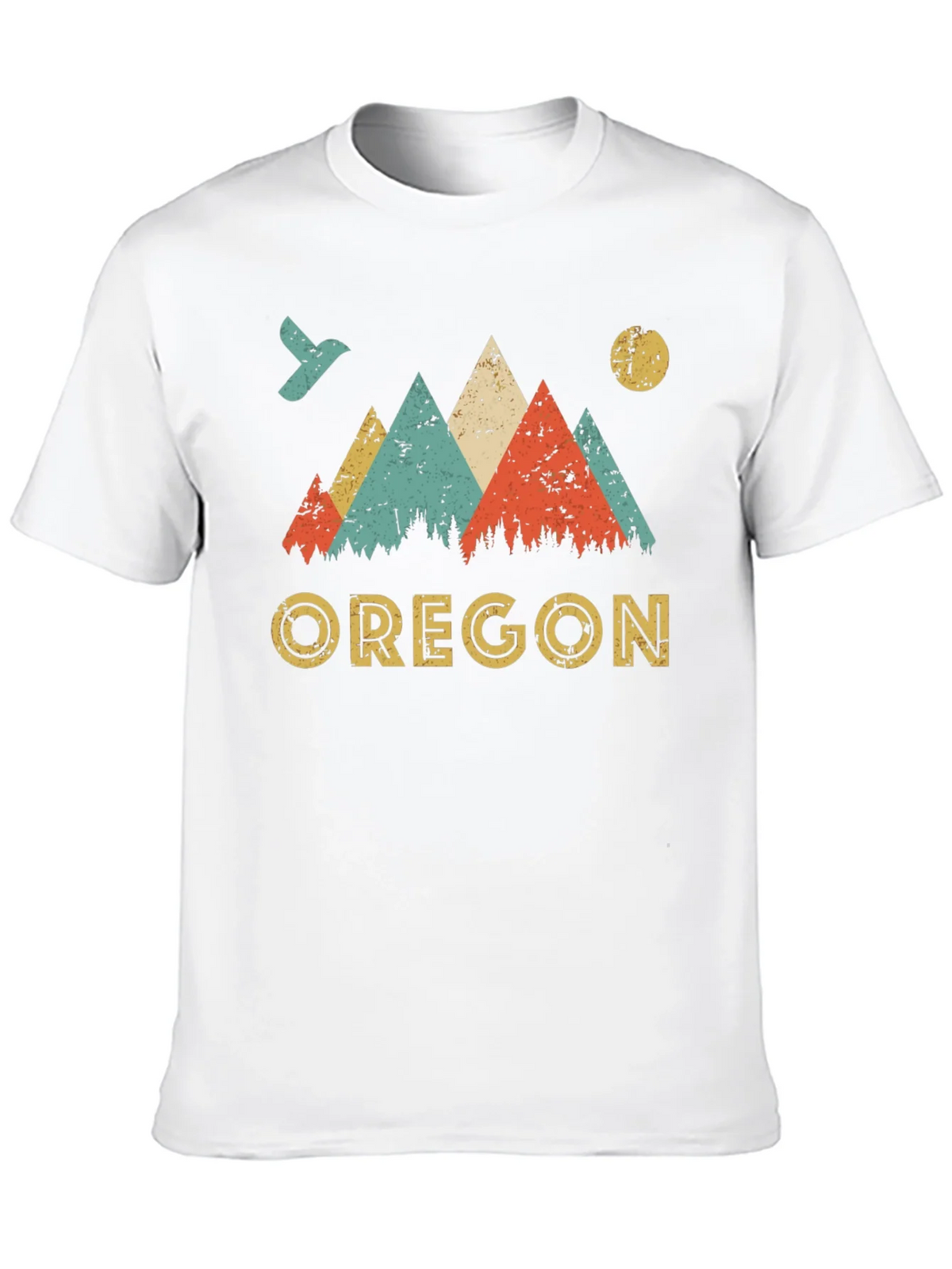 Oregon Mountains Retro Graphic T-Shirt product image 9
