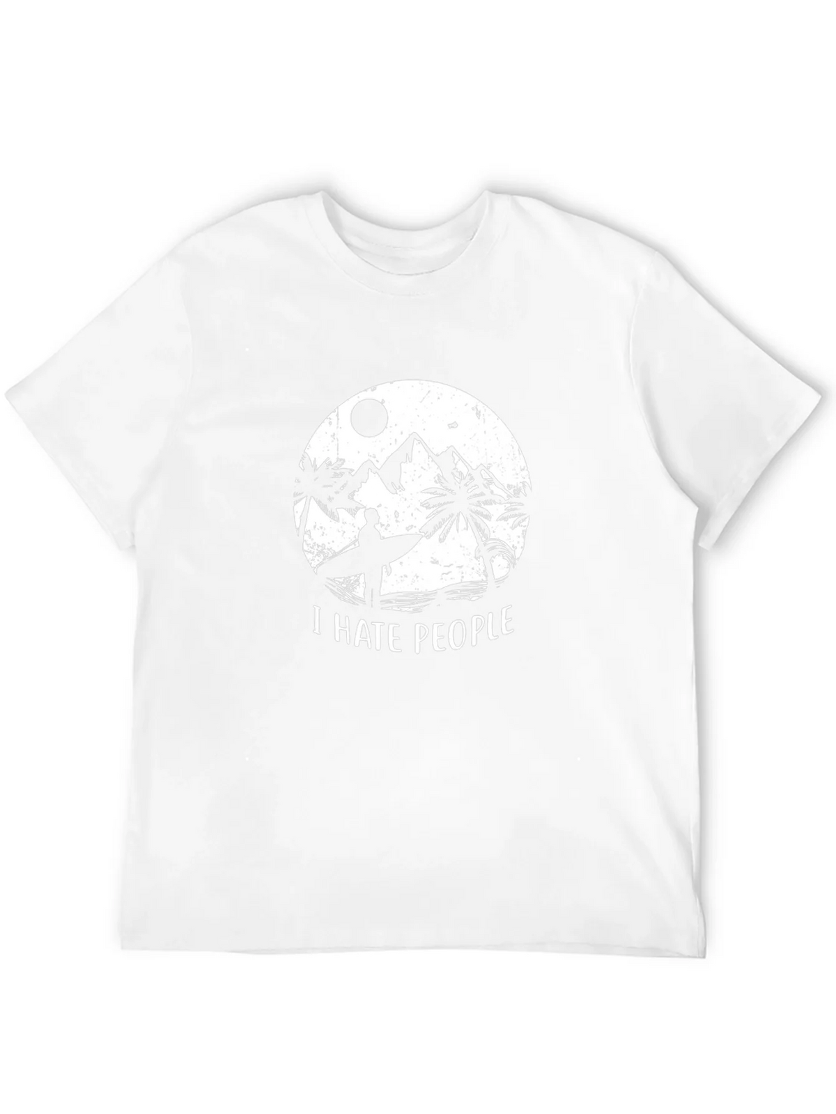 I Hate People Graphic T-Shirt - Beach Surfer Design product image 11