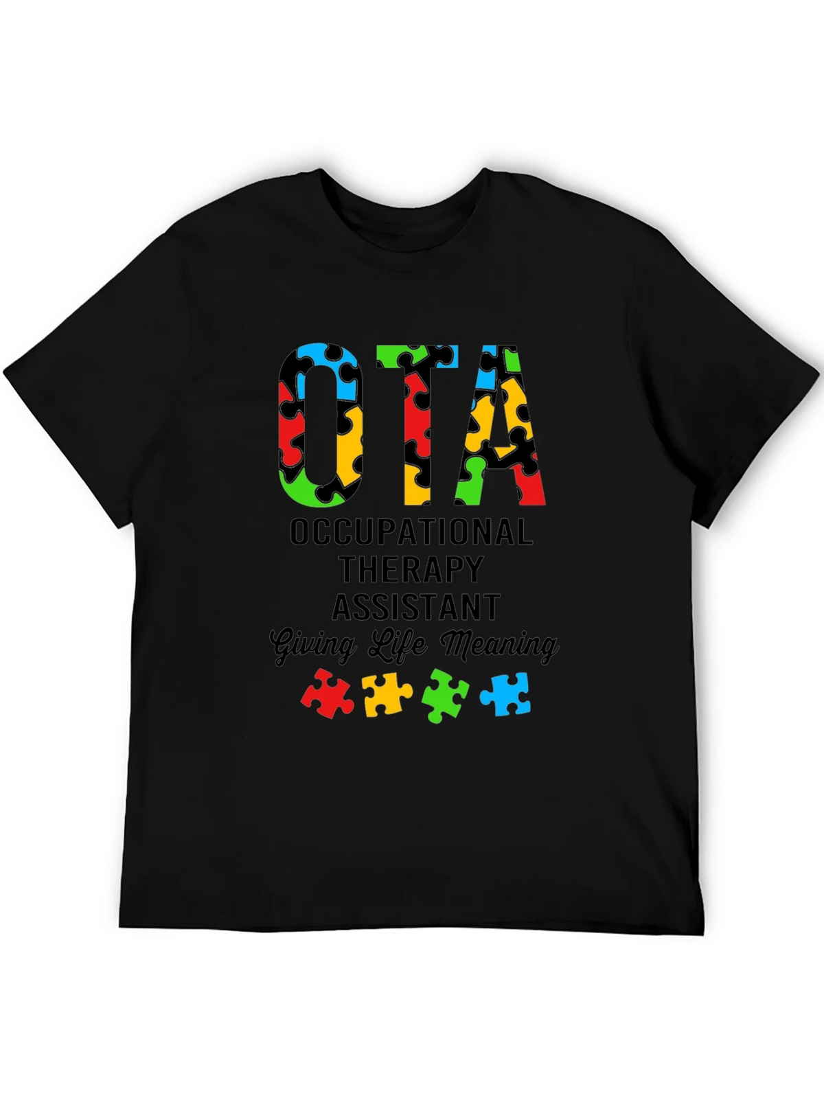 OTA Autism Puzzle Piece T-Shirt product image 4