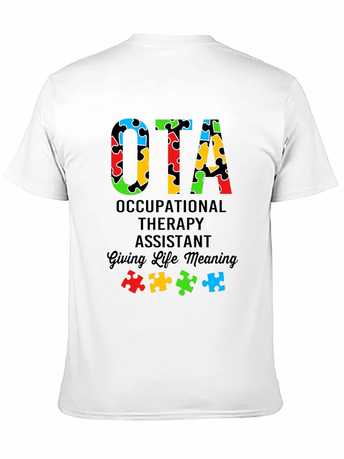 OTA Autism Puzzle Piece T-Shirt product image 8