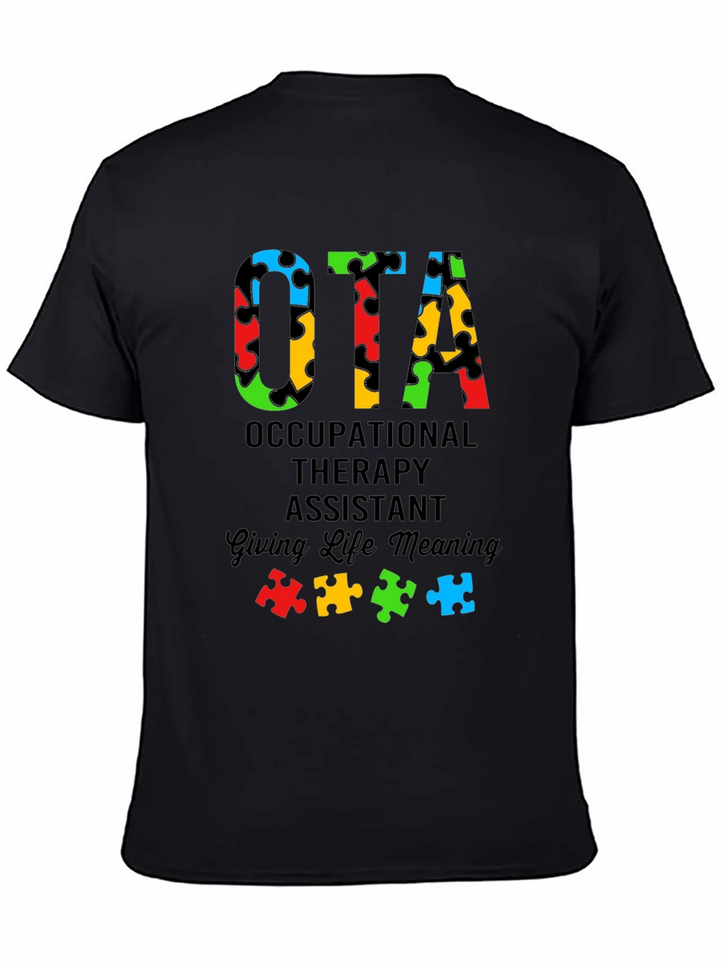 OTA Autism Puzzle Piece T-Shirt product image 3