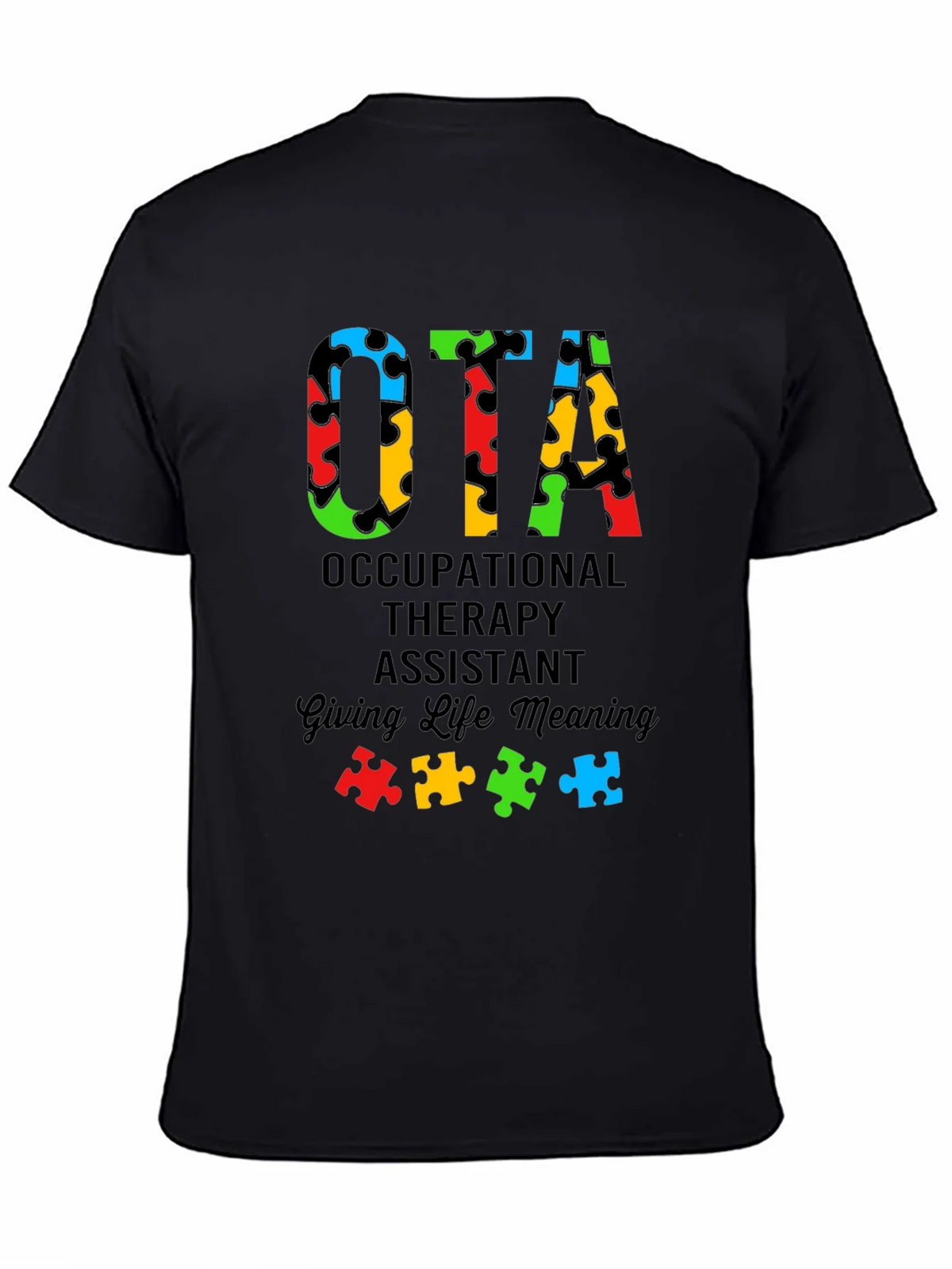 OTA Autism Puzzle Piece T-Shirt product image 3