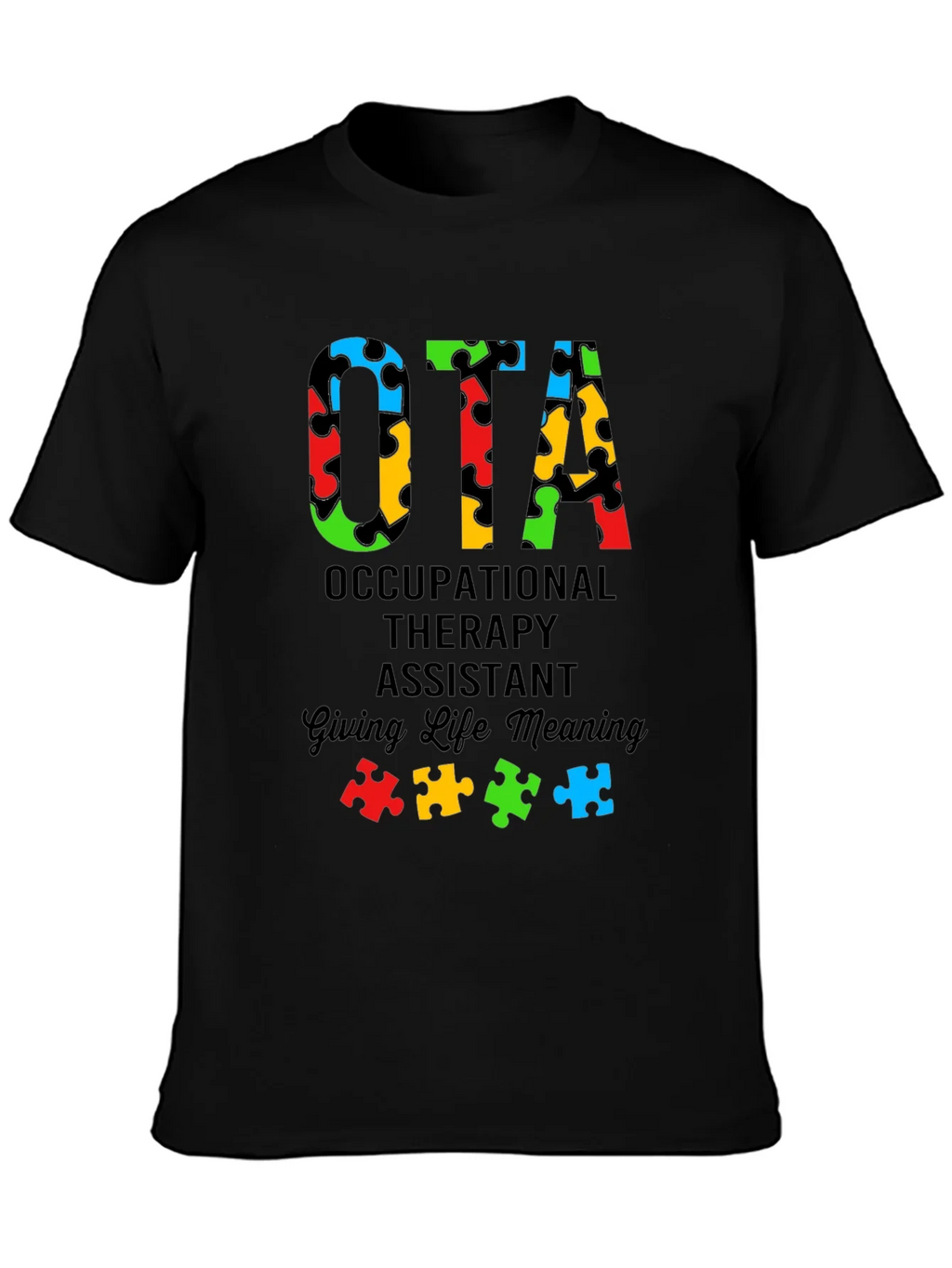 OTA Autism Puzzle Piece T-Shirt product image 2