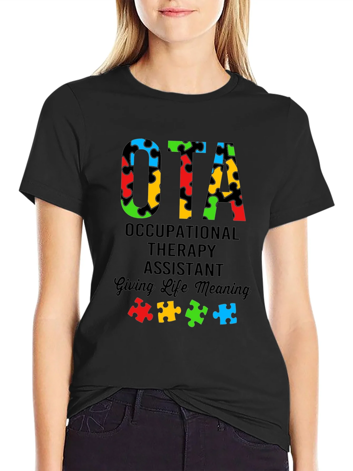 OTA Autism Puzzle Piece T-Shirt product image 1