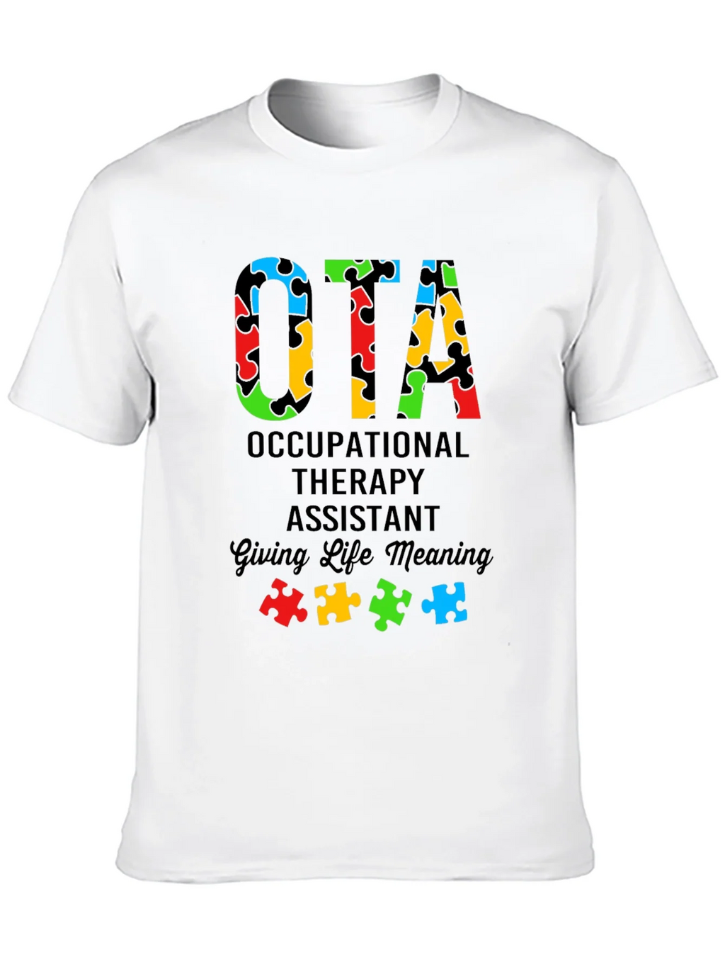 OTA Autism Puzzle Piece T-Shirt product image 7