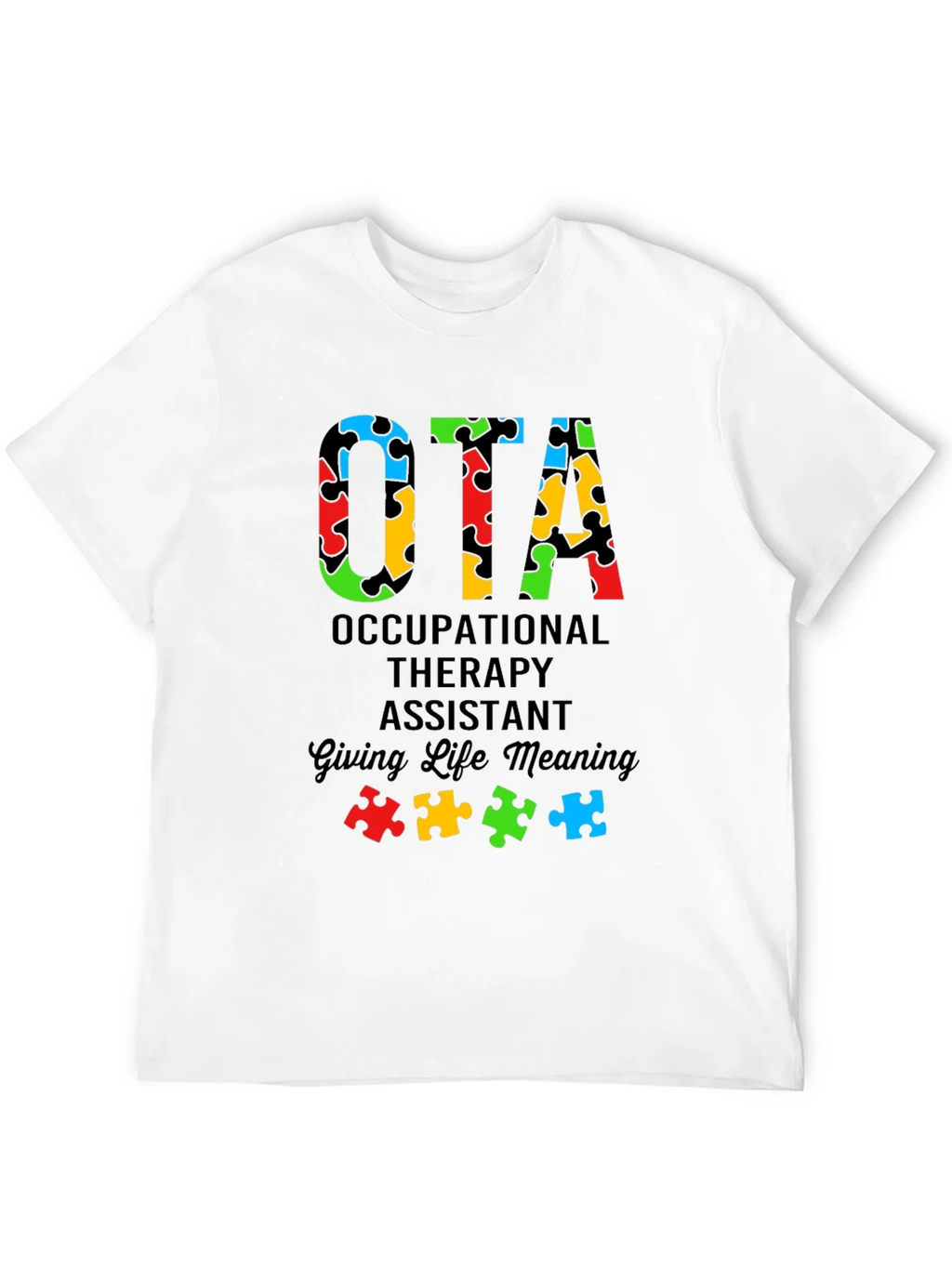 OTA Autism Puzzle Piece T-Shirt product image 9