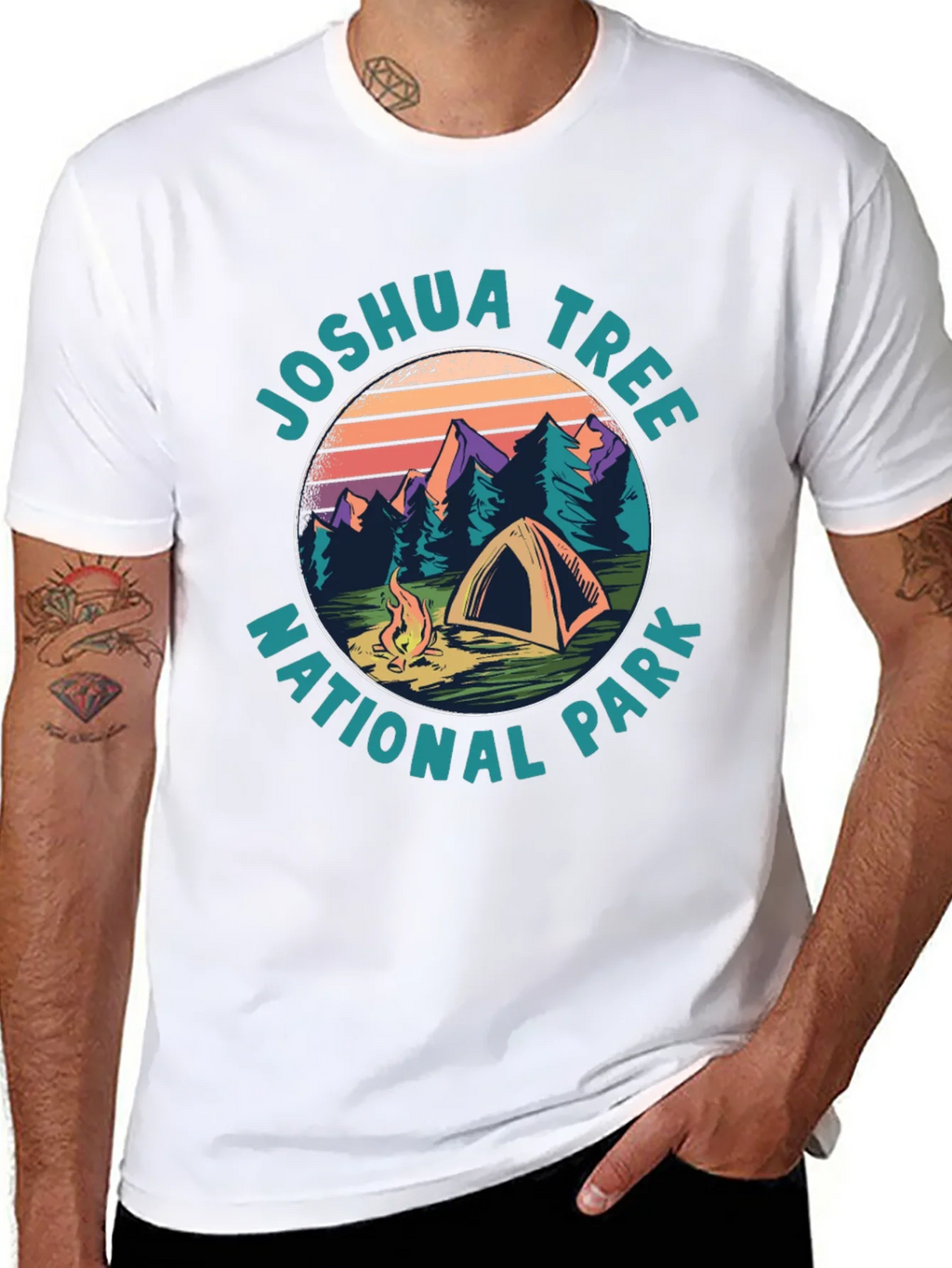 Joshua Tree National Park Camping T-Shirt product image 7