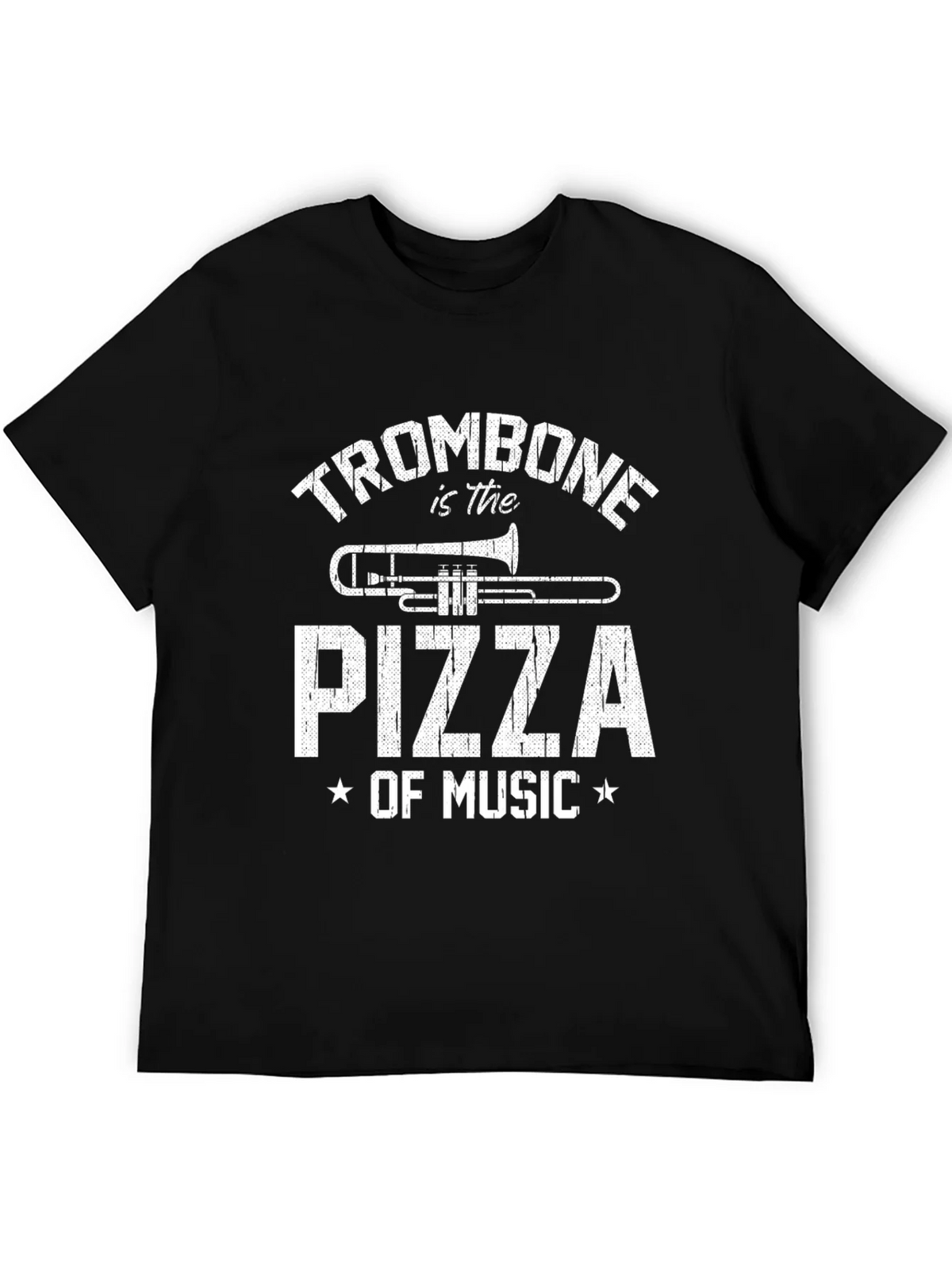 Trombone is the Pizza of Music - Funny T-Shirt product image 5