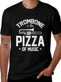 Trombone is the Pizza of Music - Funny T-Shirt product image 1