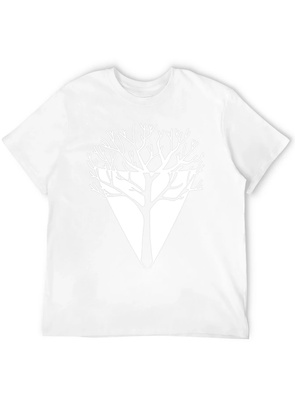 Geometric Tree Graphic Tee - Modern Black T-Shirt product image 4