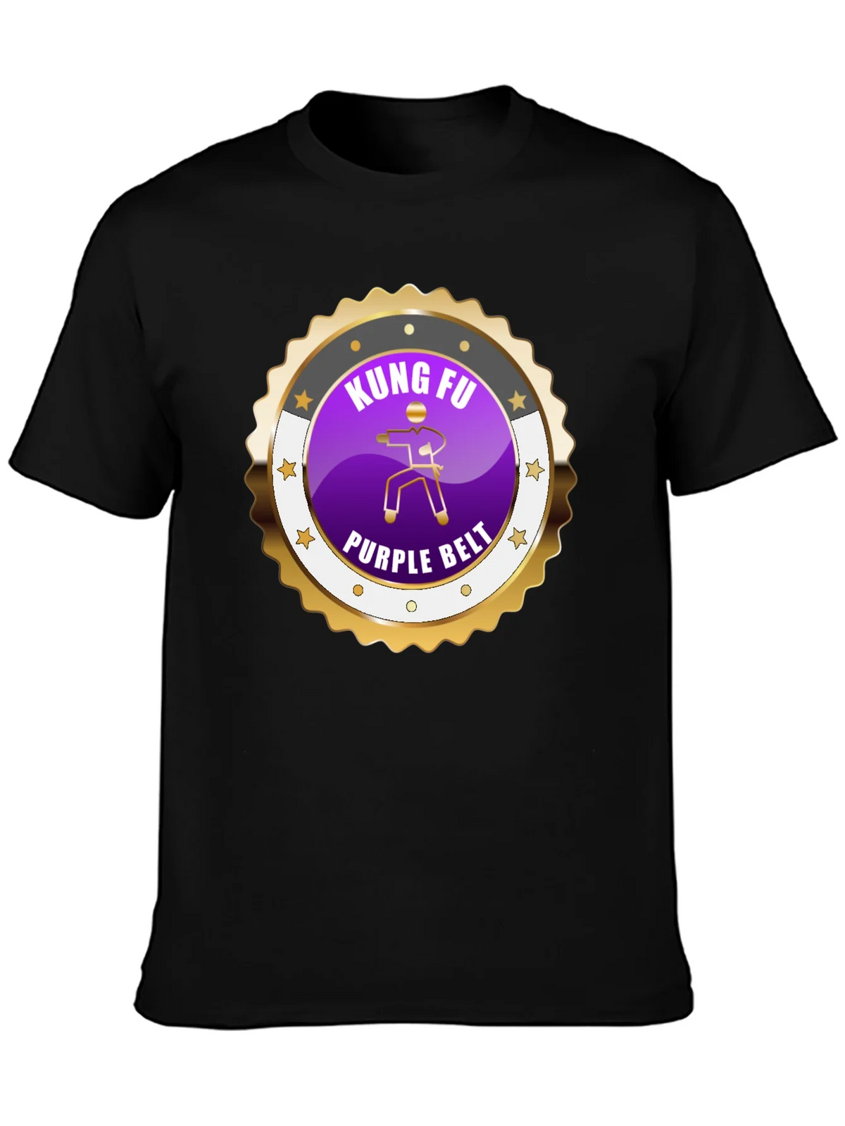 Kung Fu Purple Belt Martial Arts Graphic Tee product image 3