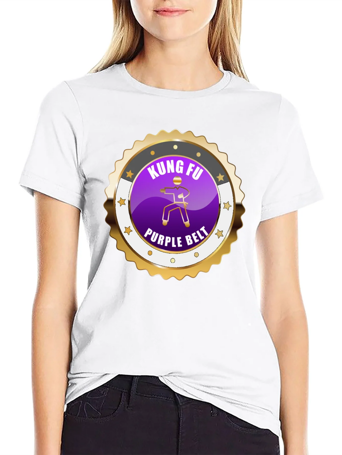 Kung Fu Purple Belt Martial Arts Graphic Tee product image 8