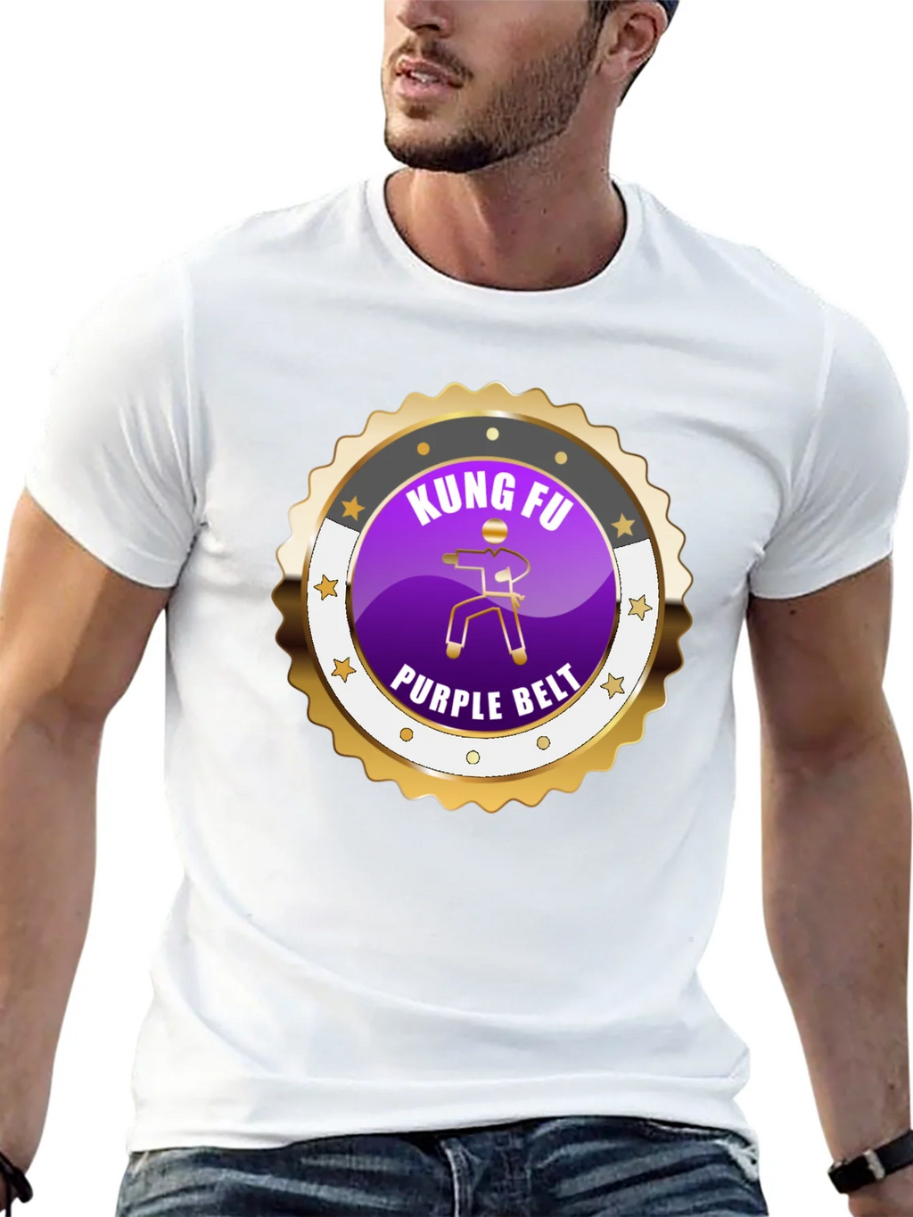 Kung Fu Purple Belt Martial Arts Graphic Tee product image 12