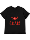 What a Crab! Black Graphic T-Shirt product image 1