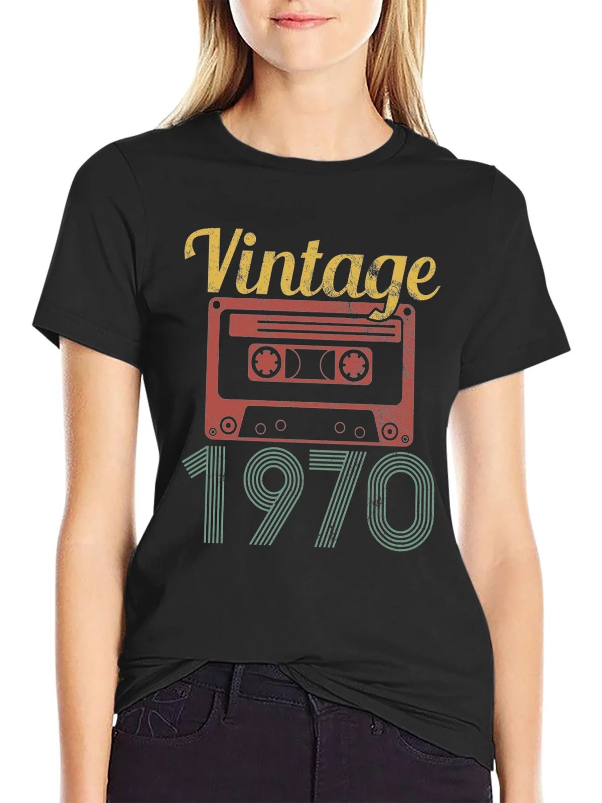 Vintage 1970 Cassette Tape T-Shirt product image 2