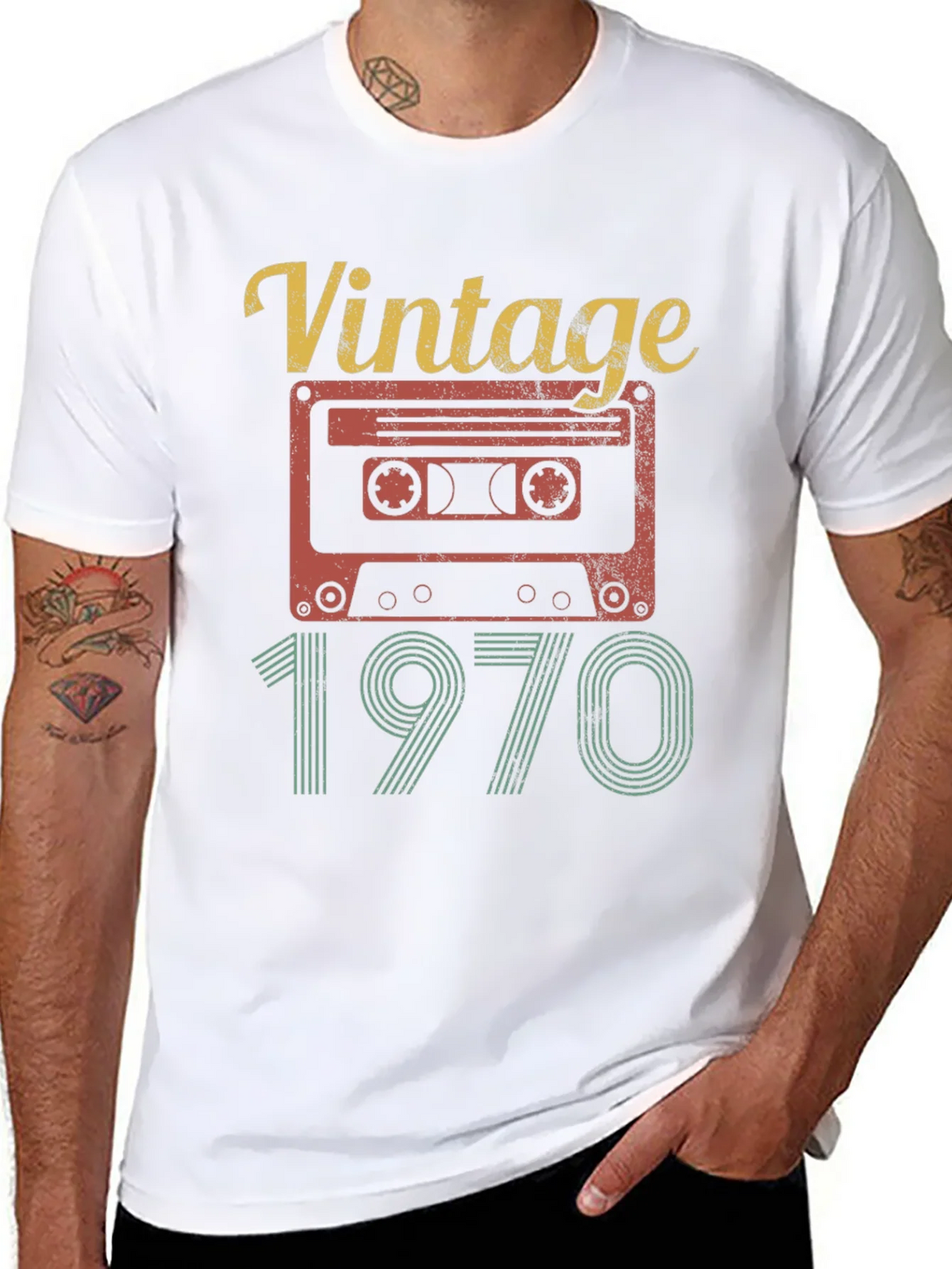 Vintage 1970 Cassette Tape T-Shirt product image 7