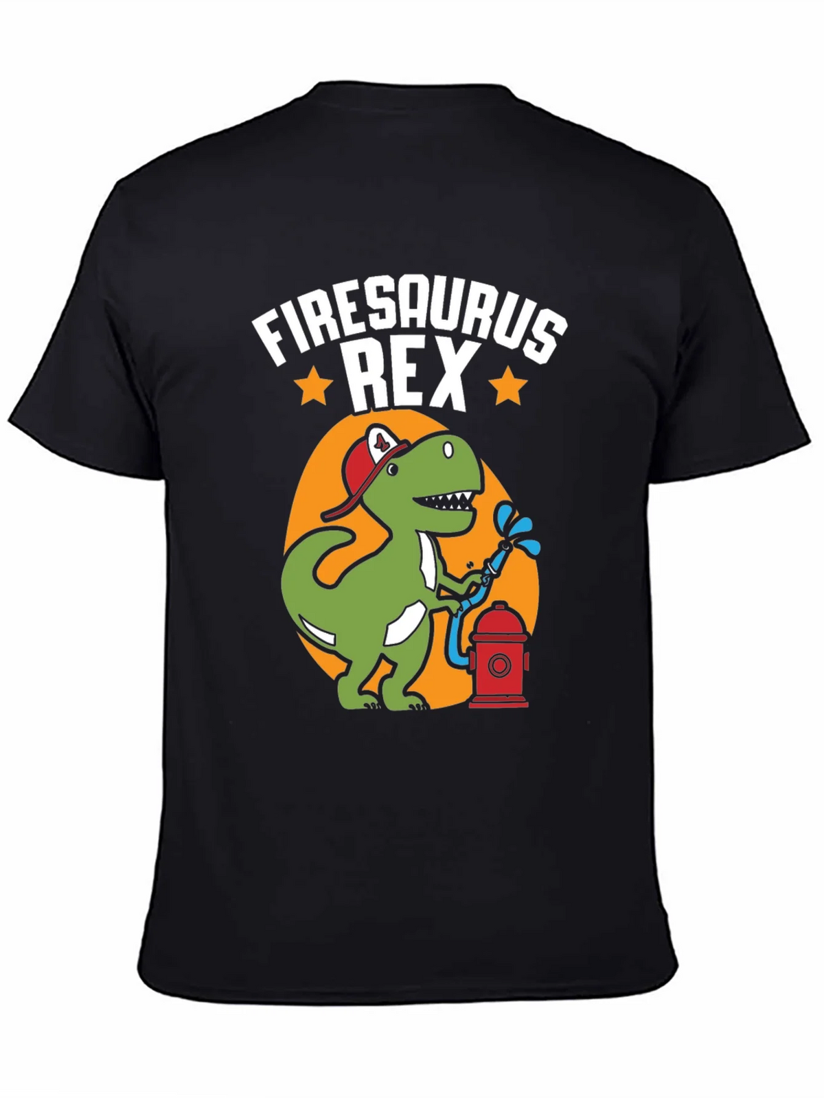 Firesaurus Rex Graphic Tee - Firefighter Dinosaur T-Shirt product image 4