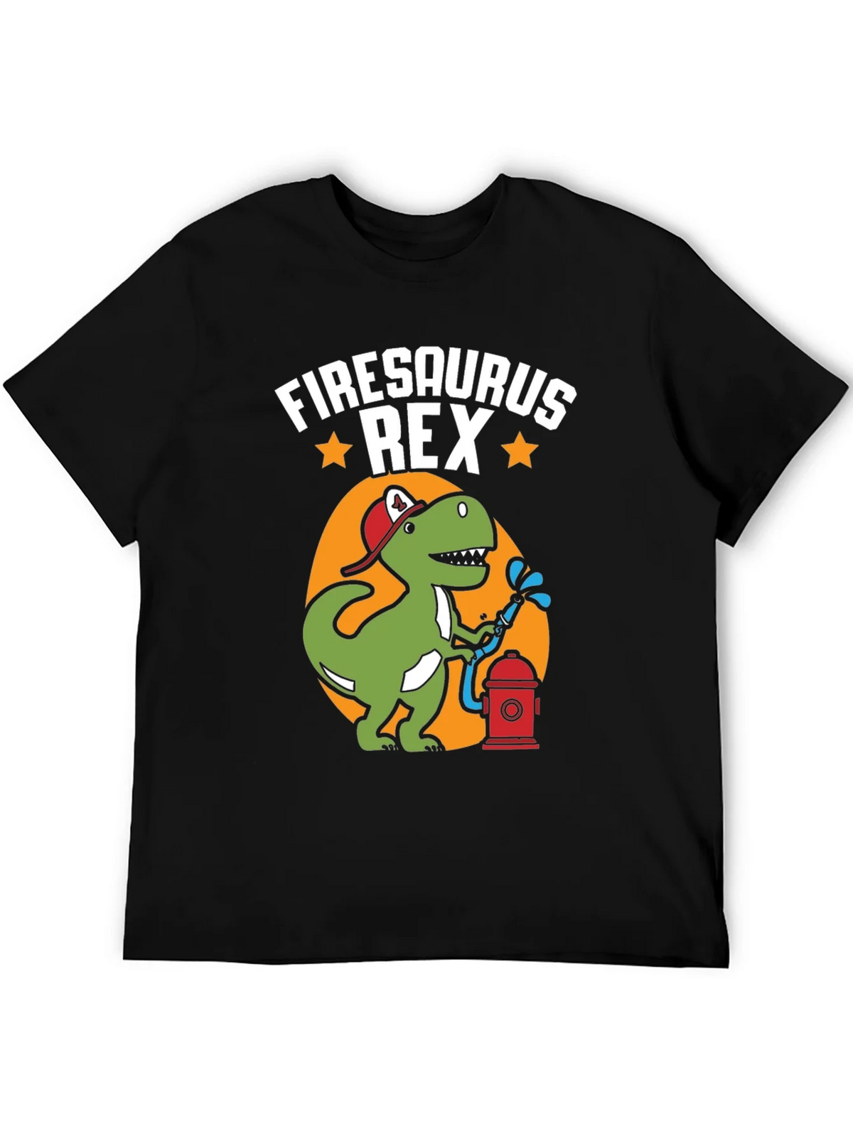 Firesaurus Rex Graphic Tee - Firefighter Dinosaur T-Shirt product image 5