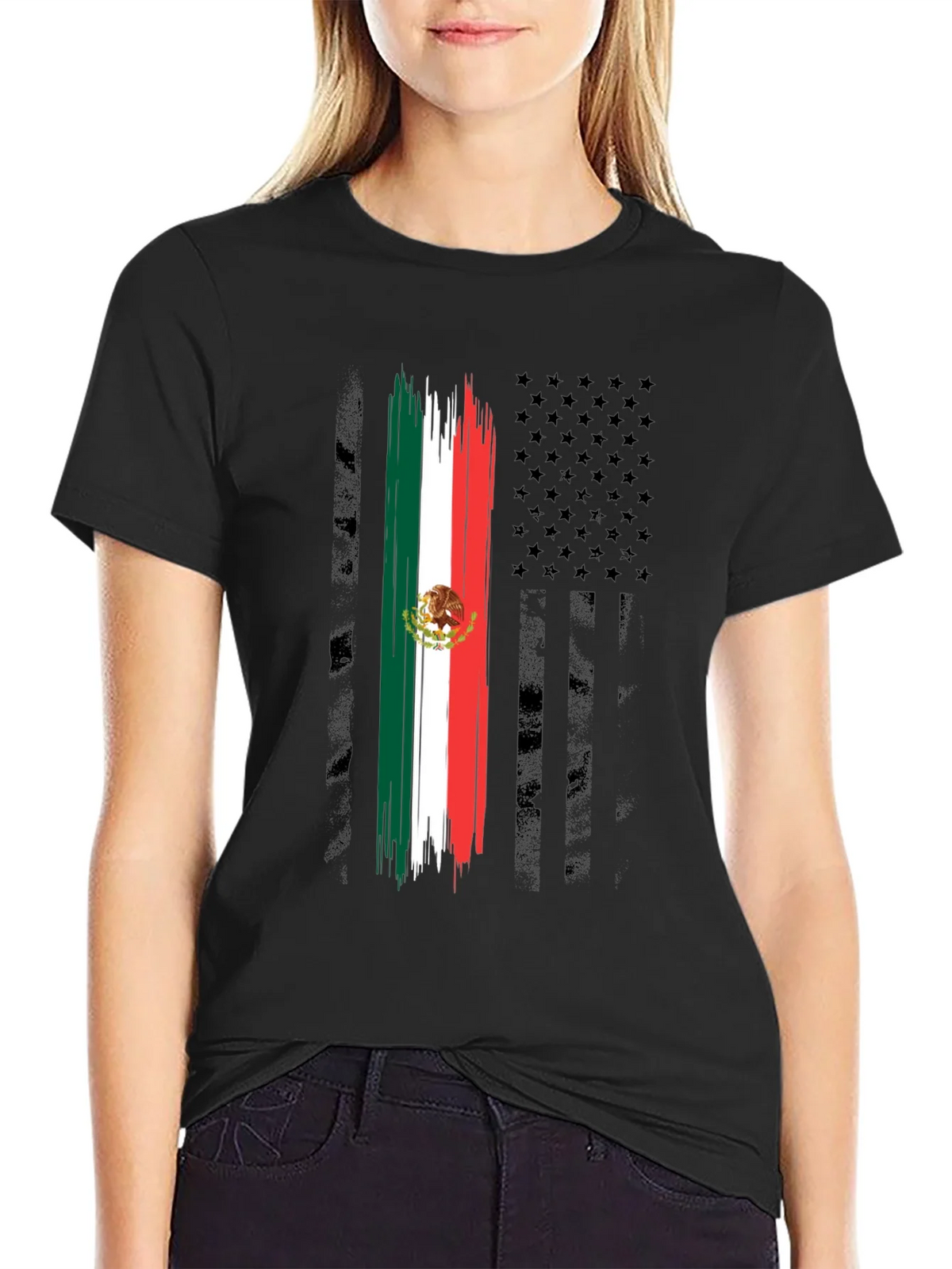 Mexican American Flag T-Shirt product image 2