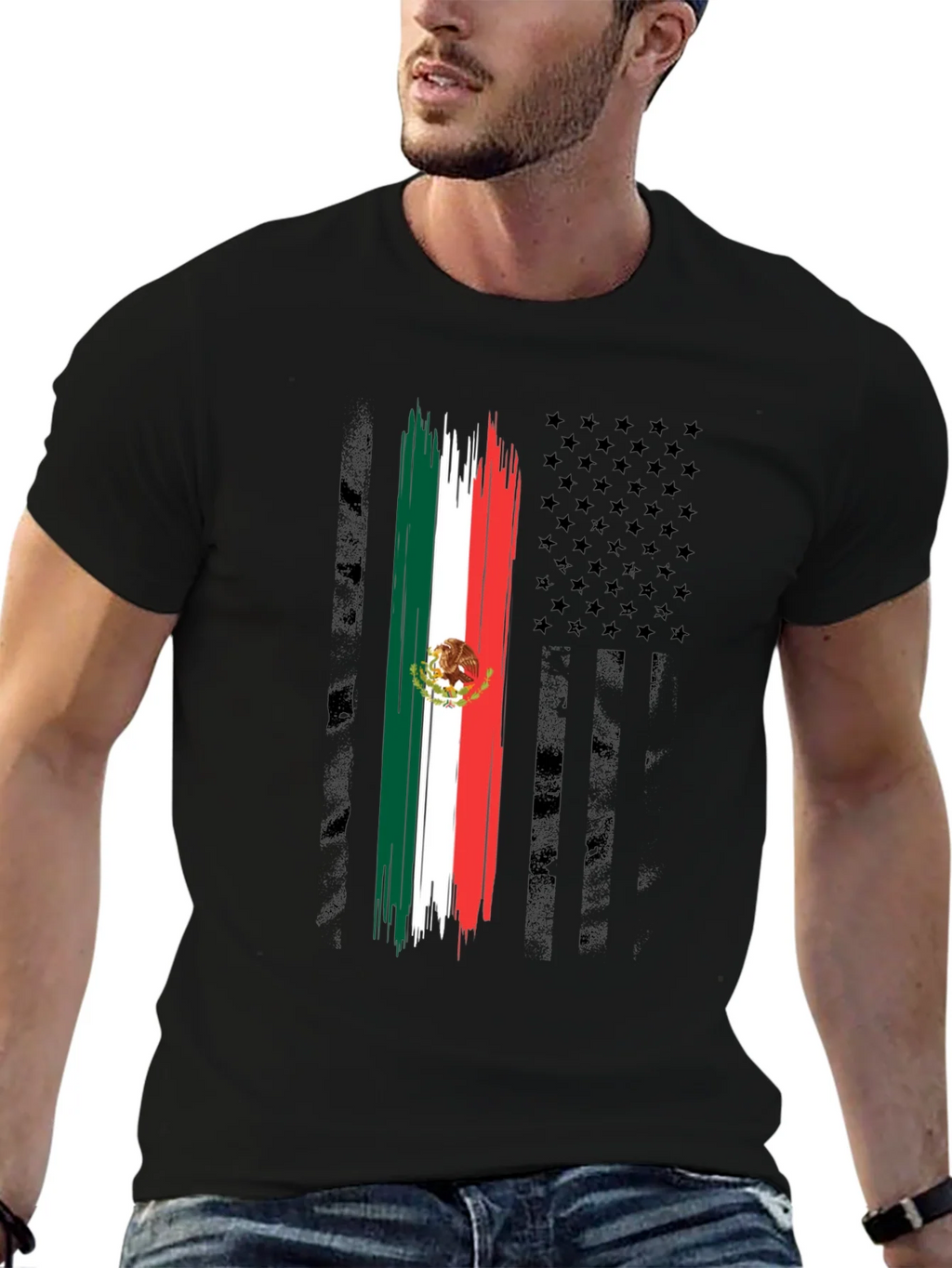 Mexican American Flag T-Shirt product image 6