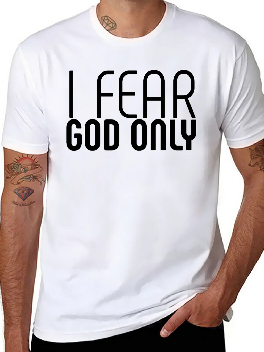 I Fear God Only Graphic Tee - Black product image 7