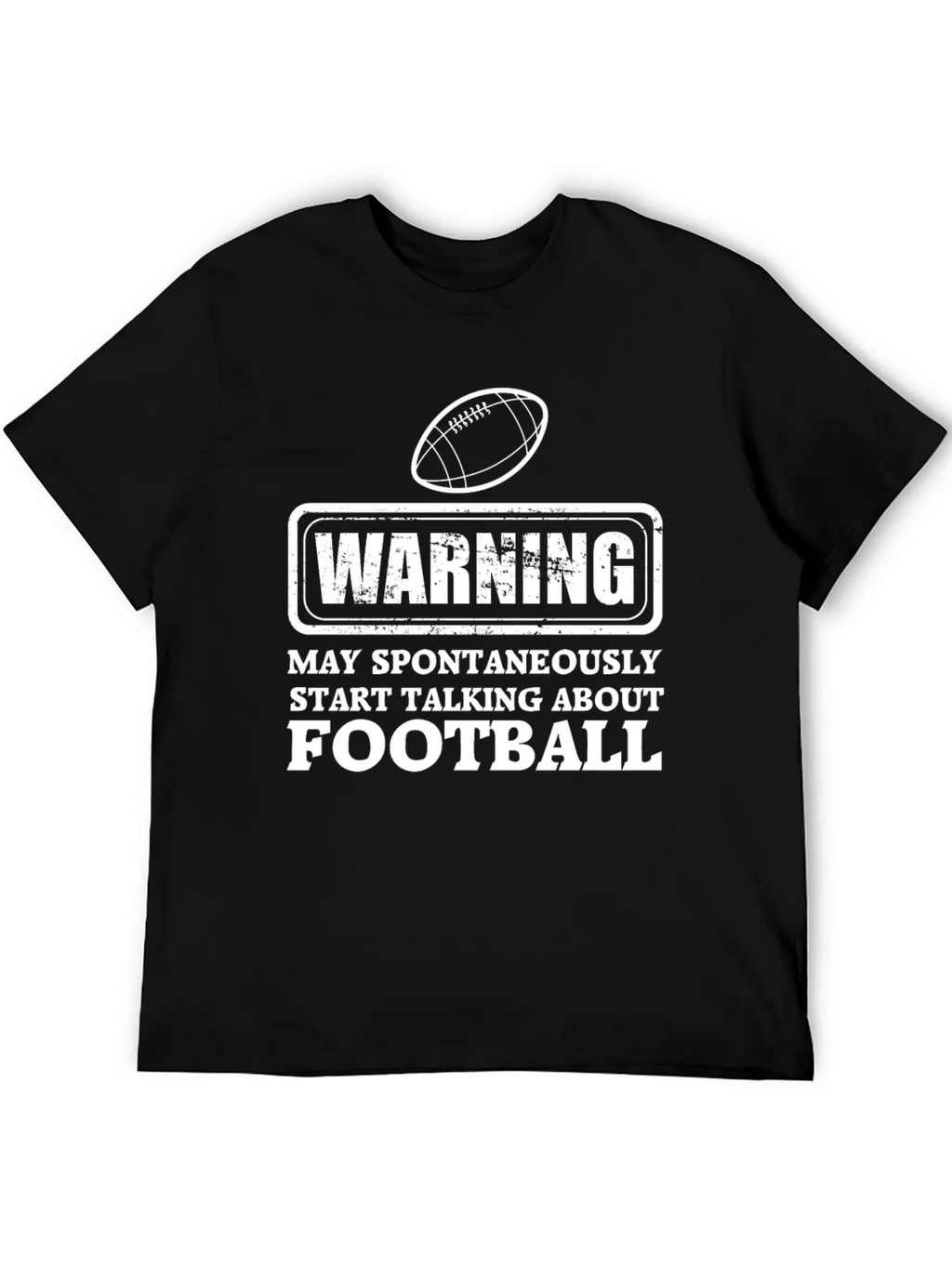 Warning Football T-Shirt - Spontaneous Talks product image 5
