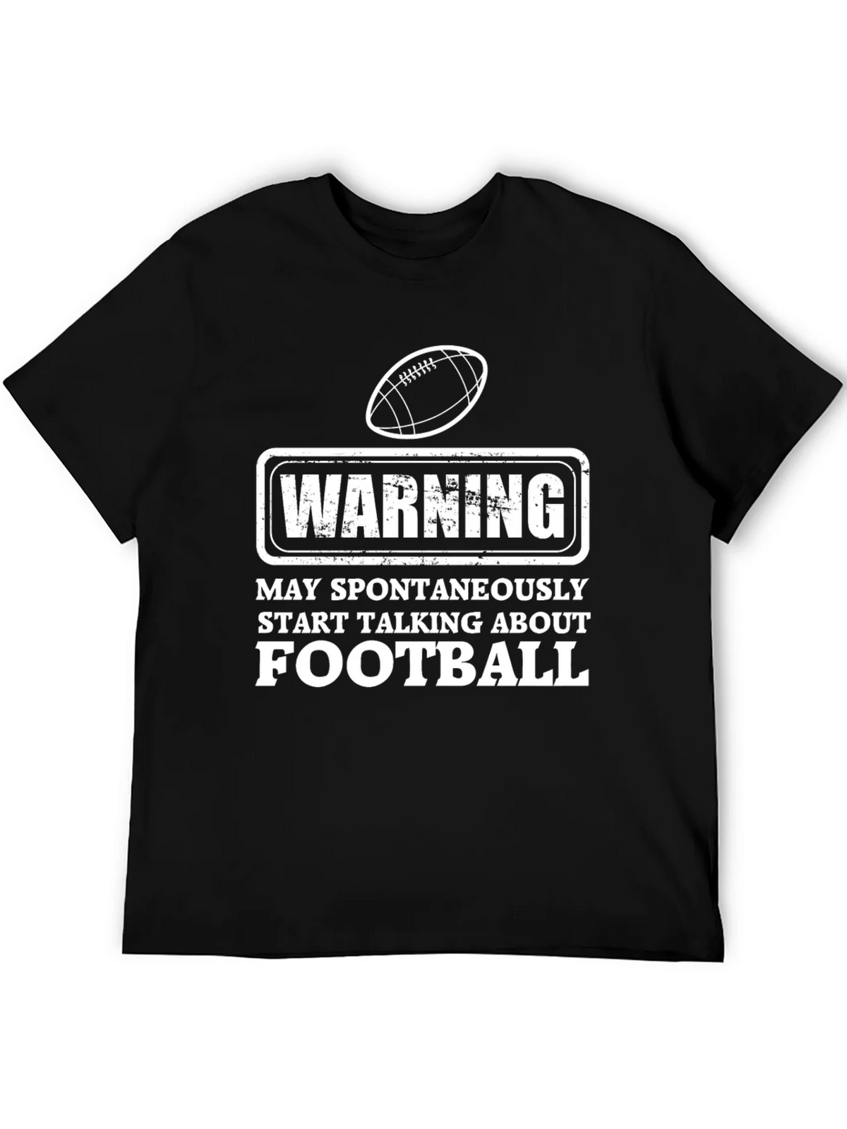 Warning Football T-Shirt - Spontaneous Talks product image 5
