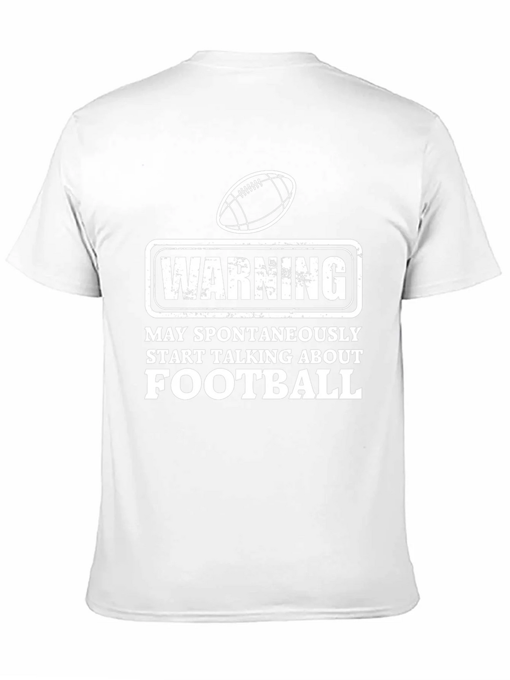 Warning Football T-Shirt - Spontaneous Talks product image 10