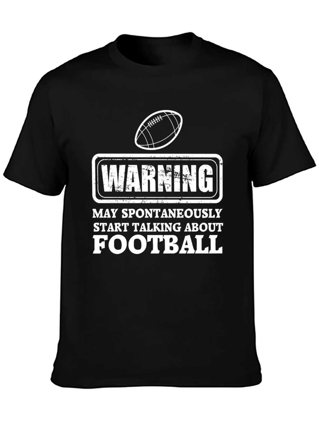 Warning Football T-Shirt - Spontaneous Talks product image 3
