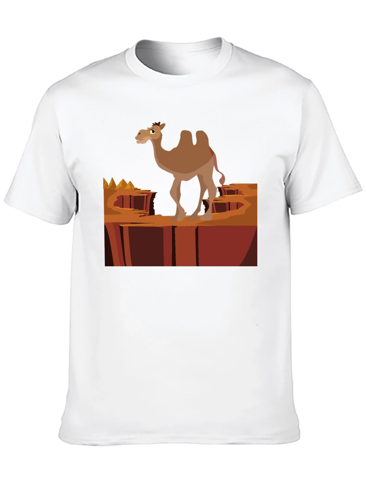 Desert Camel Graphic T-Shirt - Black Cotton Tee product image 9