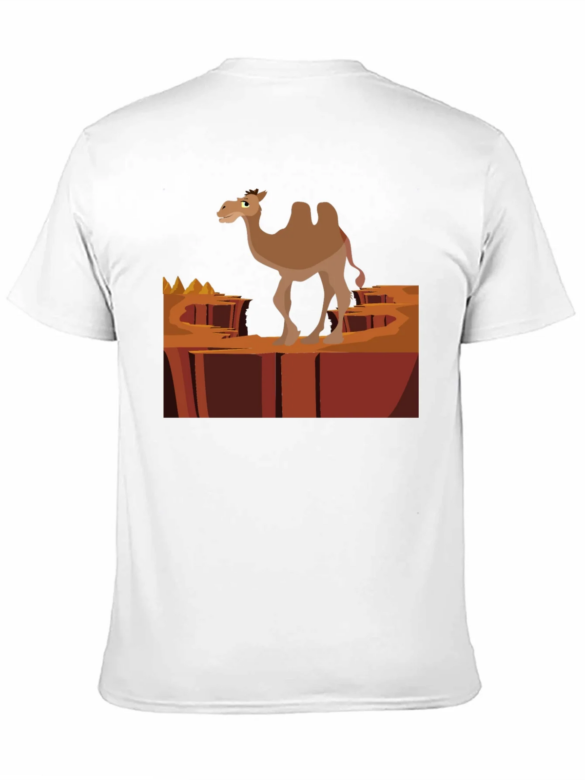 Desert Camel Graphic T-Shirt - Black Cotton Tee product image 10