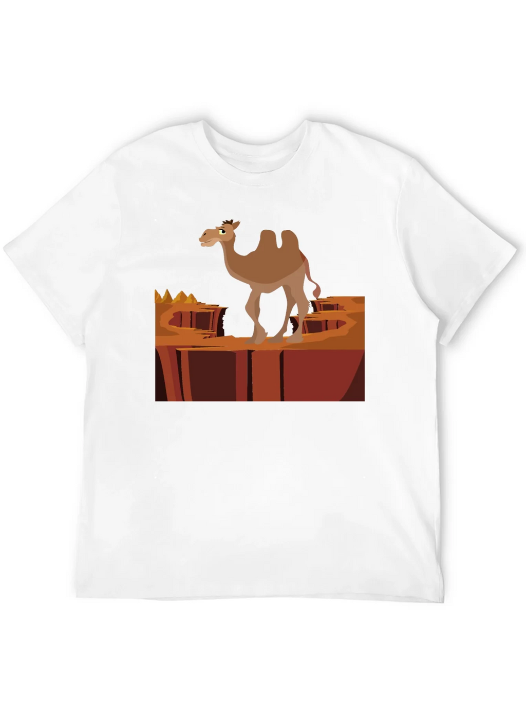 Desert Camel Graphic T-Shirt - Black Cotton Tee product image 11