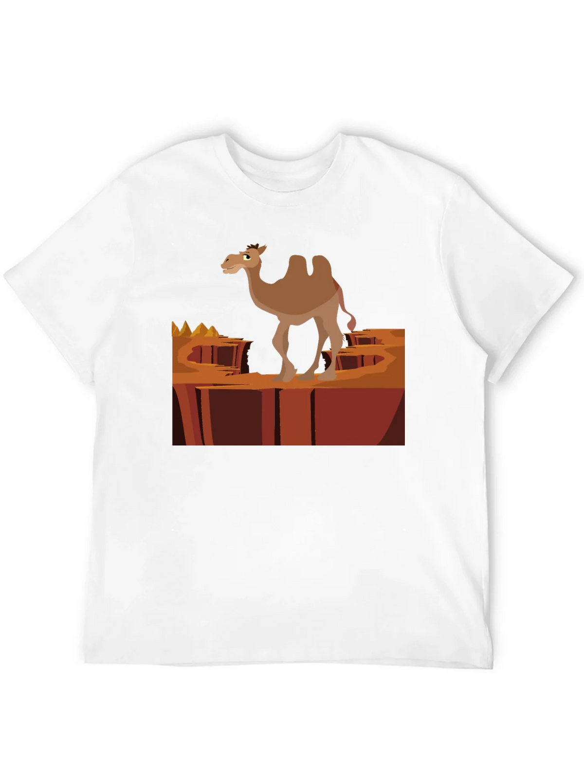Desert Camel Graphic T-Shirt - Black Cotton Tee product image 11