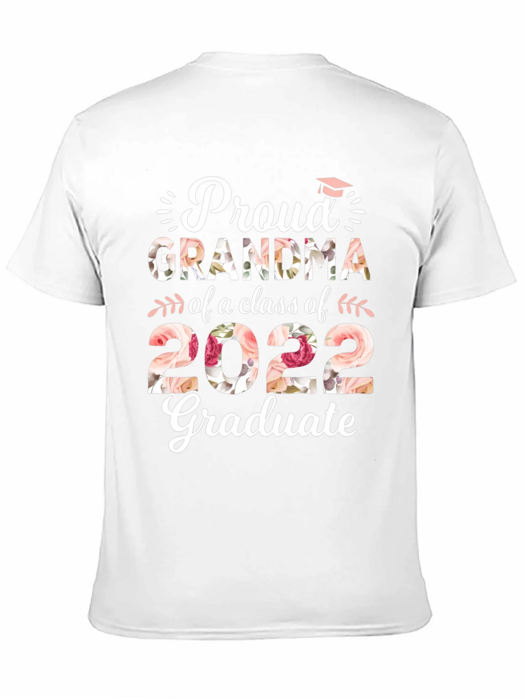 Proud Grandma Class of 2022 Graduate Floral T-Shirt product image 1