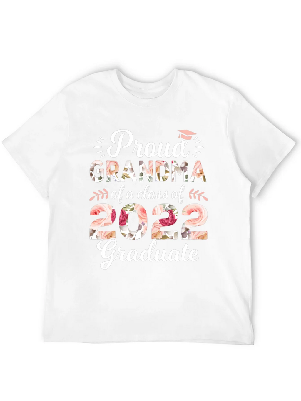 Proud Grandma Class of 2022 Graduate Floral T-Shirt product image 2