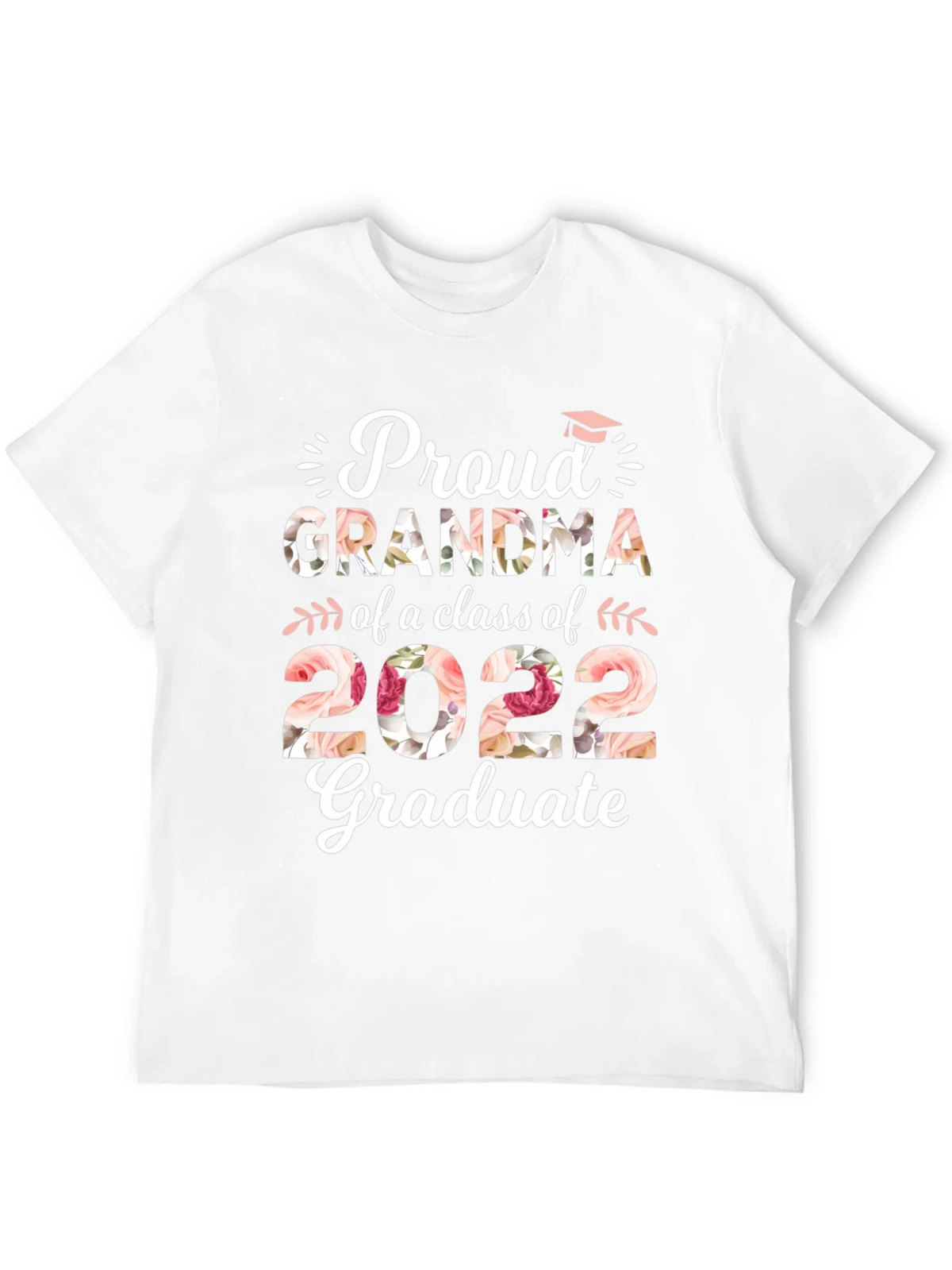 Proud Grandma Class of 2022 Graduate Floral T-Shirt product image 2